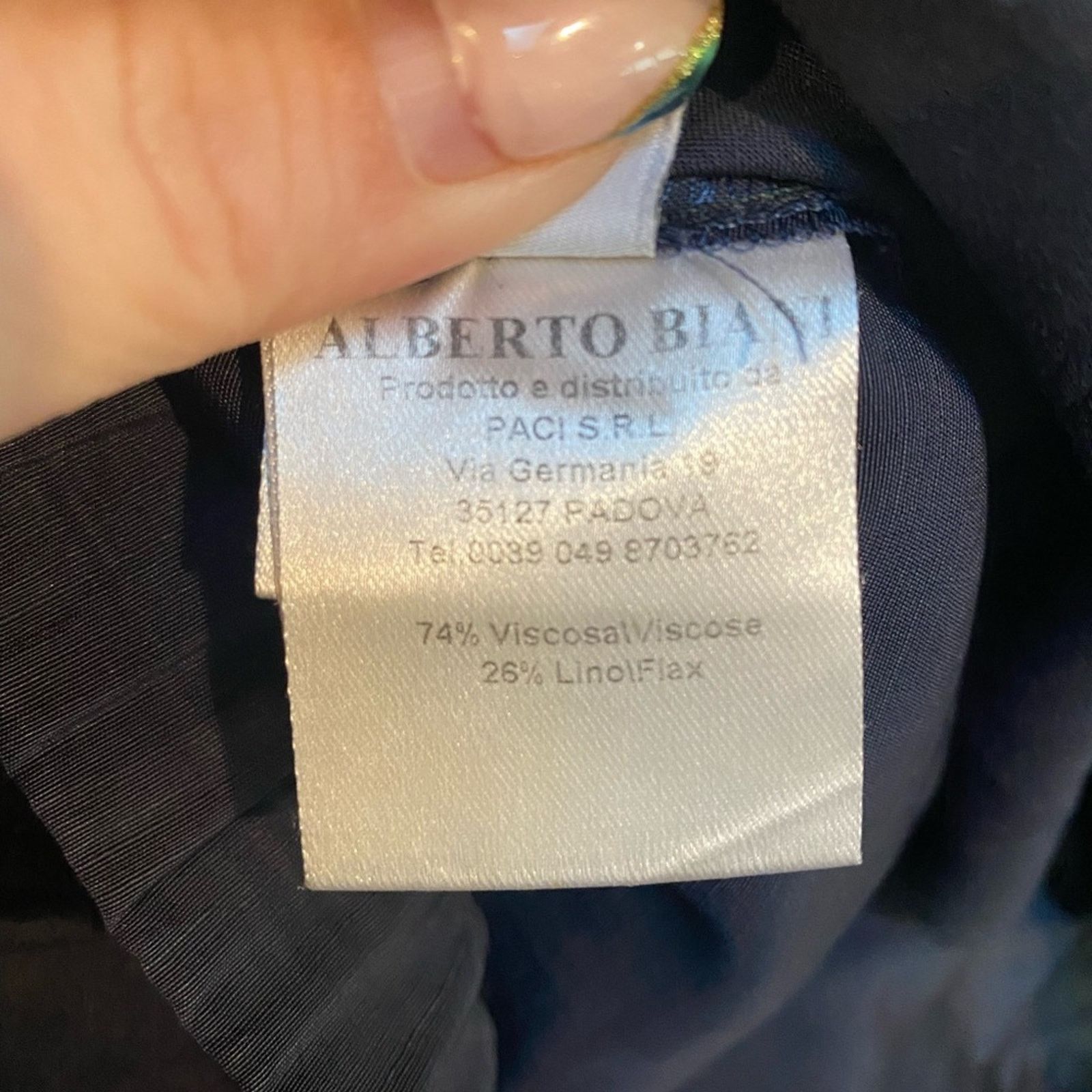 Other Alberto Biani blue stretch fabric press crease trousers 44 Size 28" / US 6 / IT 42 - 4 Thumbnail