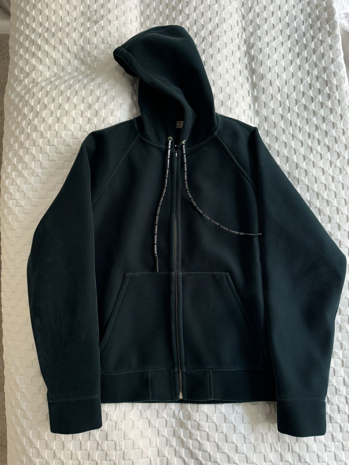 Marni Amazing Moss Green Velour Hoodie Size US M / EU 48-50 / 2 - 3 Thumbnail