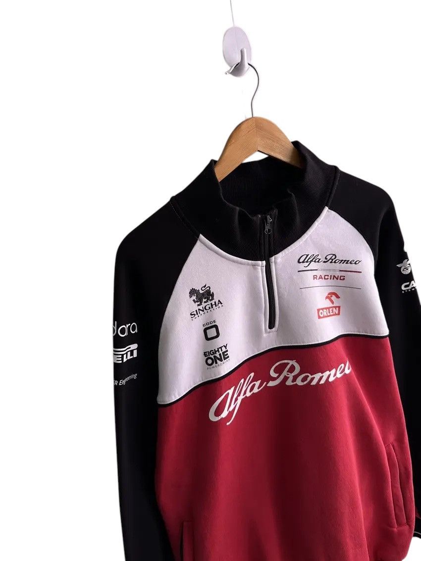 Vintage Vintage Alpha Romeo Orlen Racing Team 1/4 Zip Sweatshirt Size US XL / EU 56 / 4 - 5 Thumbnail