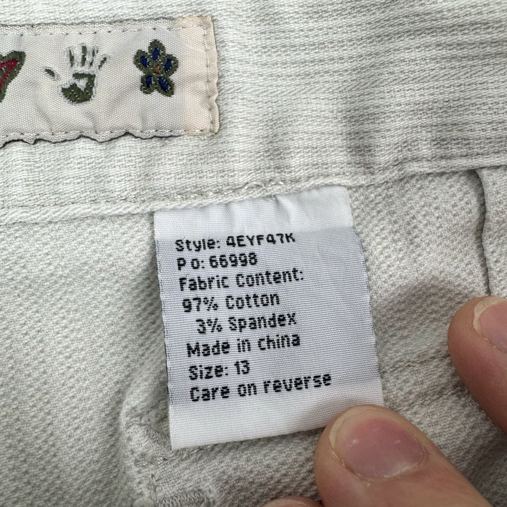 Vintage VINTAGE Mudd Bootcut Pants Womens 13 White Hippie Y2K Grunge Size 34" / US 12 / IT 48 - 6 Thumbnail