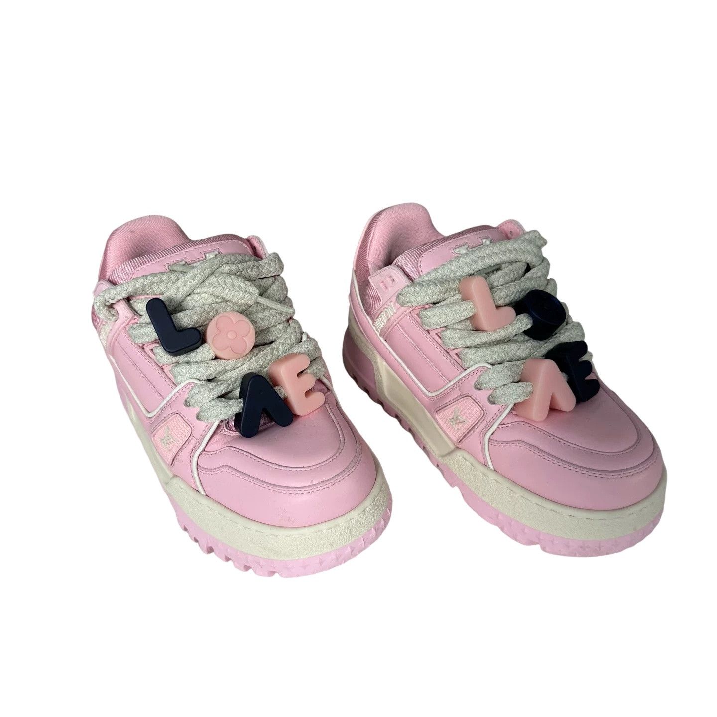 Louis Vuitton Louis Vuitton Pink Platform Low-Top Sneakers Size 35 Size US 5 / IT 35 - 1 Thumbnail