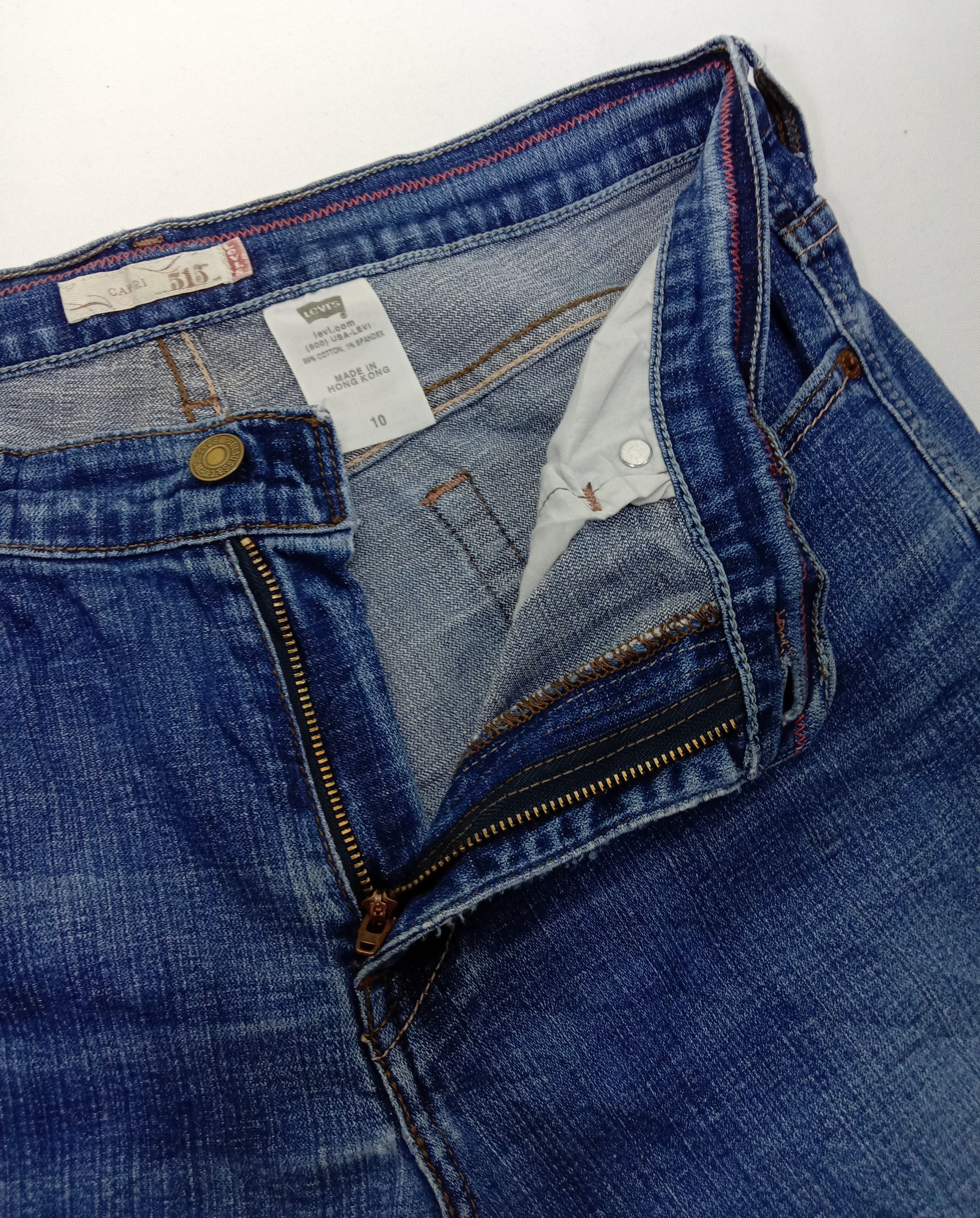 Levi's Vintage Levi's 515 Jeans Capri Blue Wash Denim Size 31" - 7 Thumbnail
