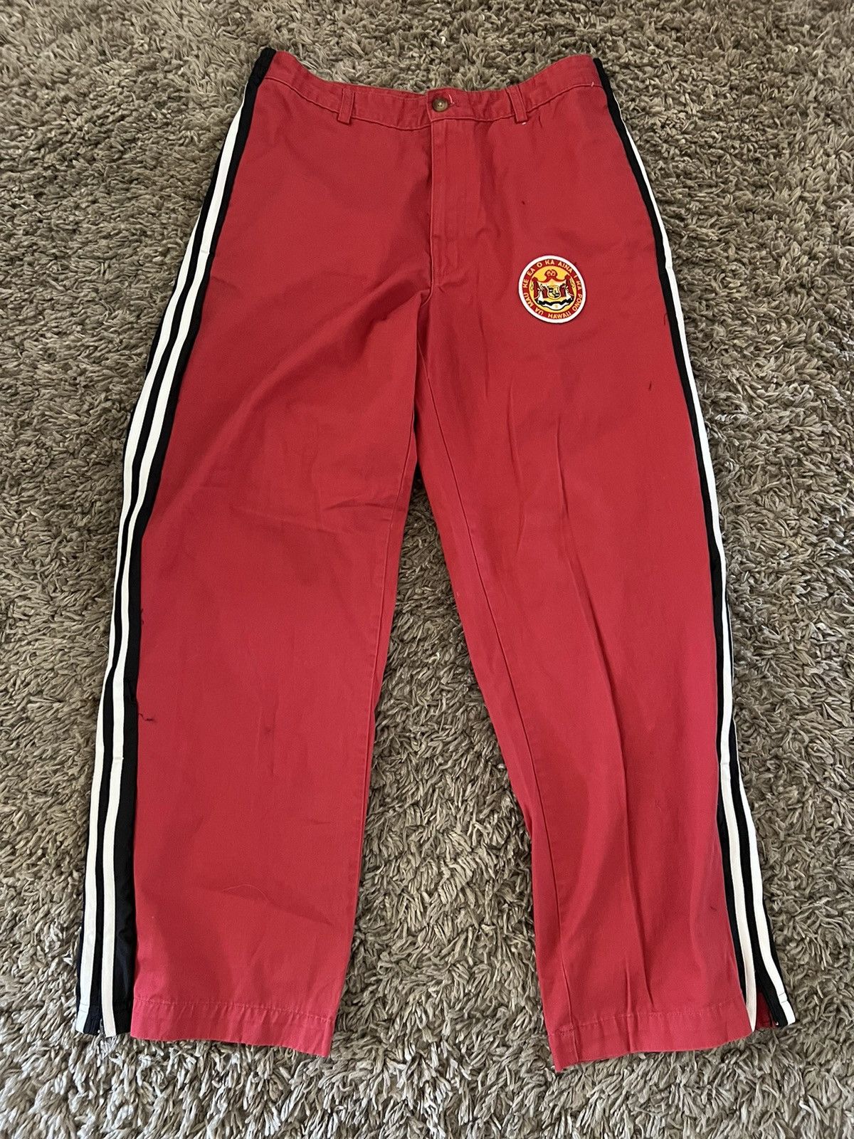 Handmade Cut n Sew Track Pants Size US 33 - 2 Thumbnail
