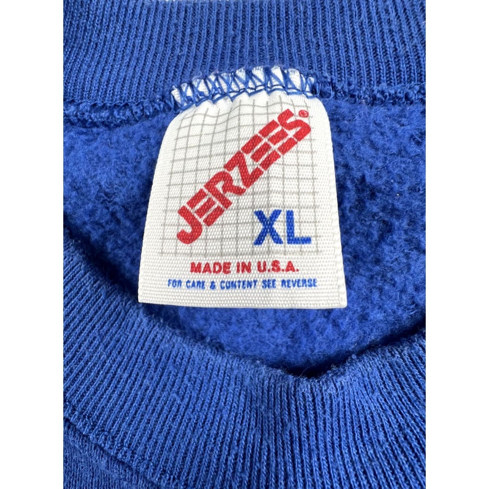 Jerzees VINTAGE Jerzees Sweatshirt Mens XL Blue Cowboy Horse Western Graphic USA 90s Size US XL / EU 56 / 4 - 3 Thumbnail