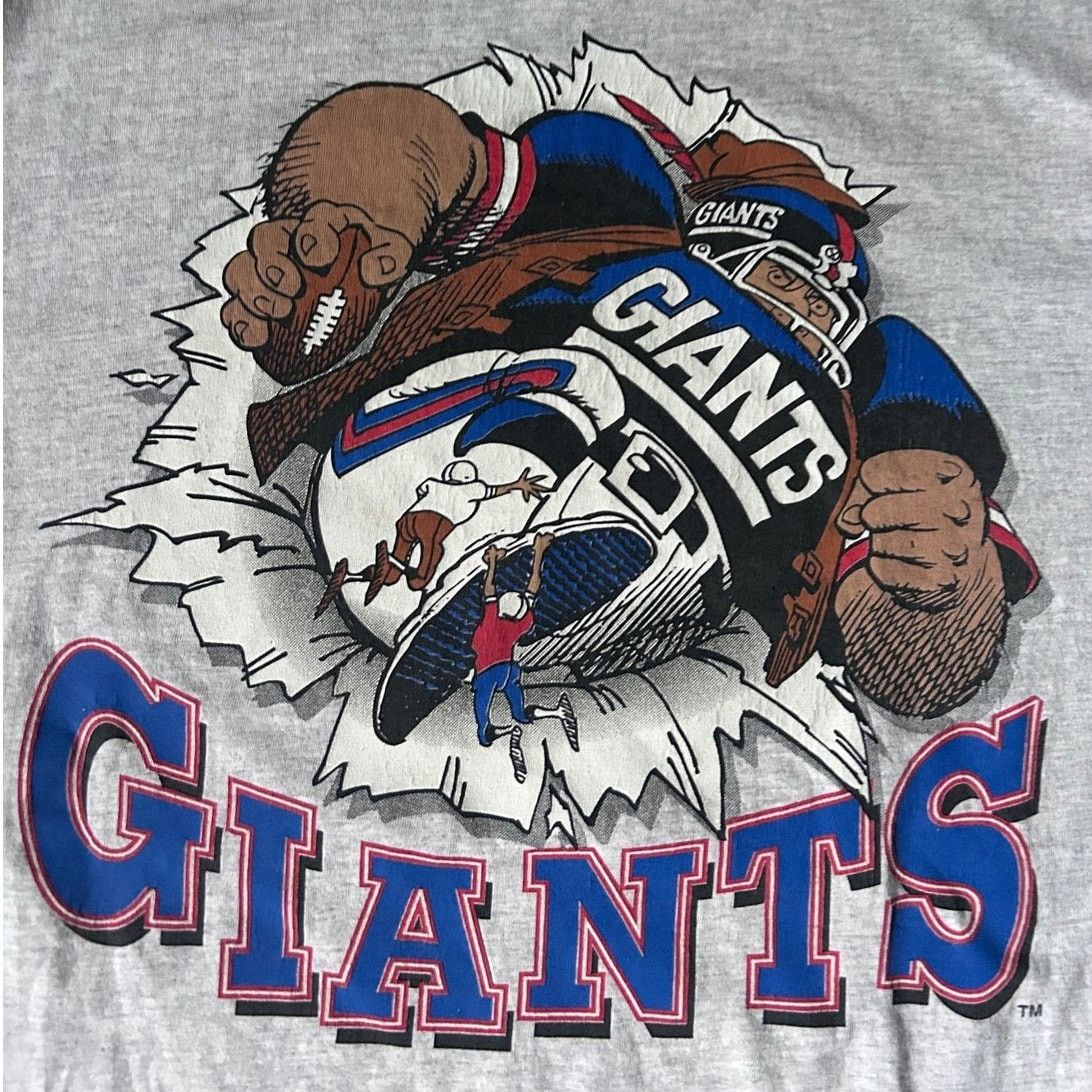 Nutmeg Vintage New York Giants Jack Davis Break Through Gray Shirt Size US XL / EU 56 / 4 - 2 Thumbnail