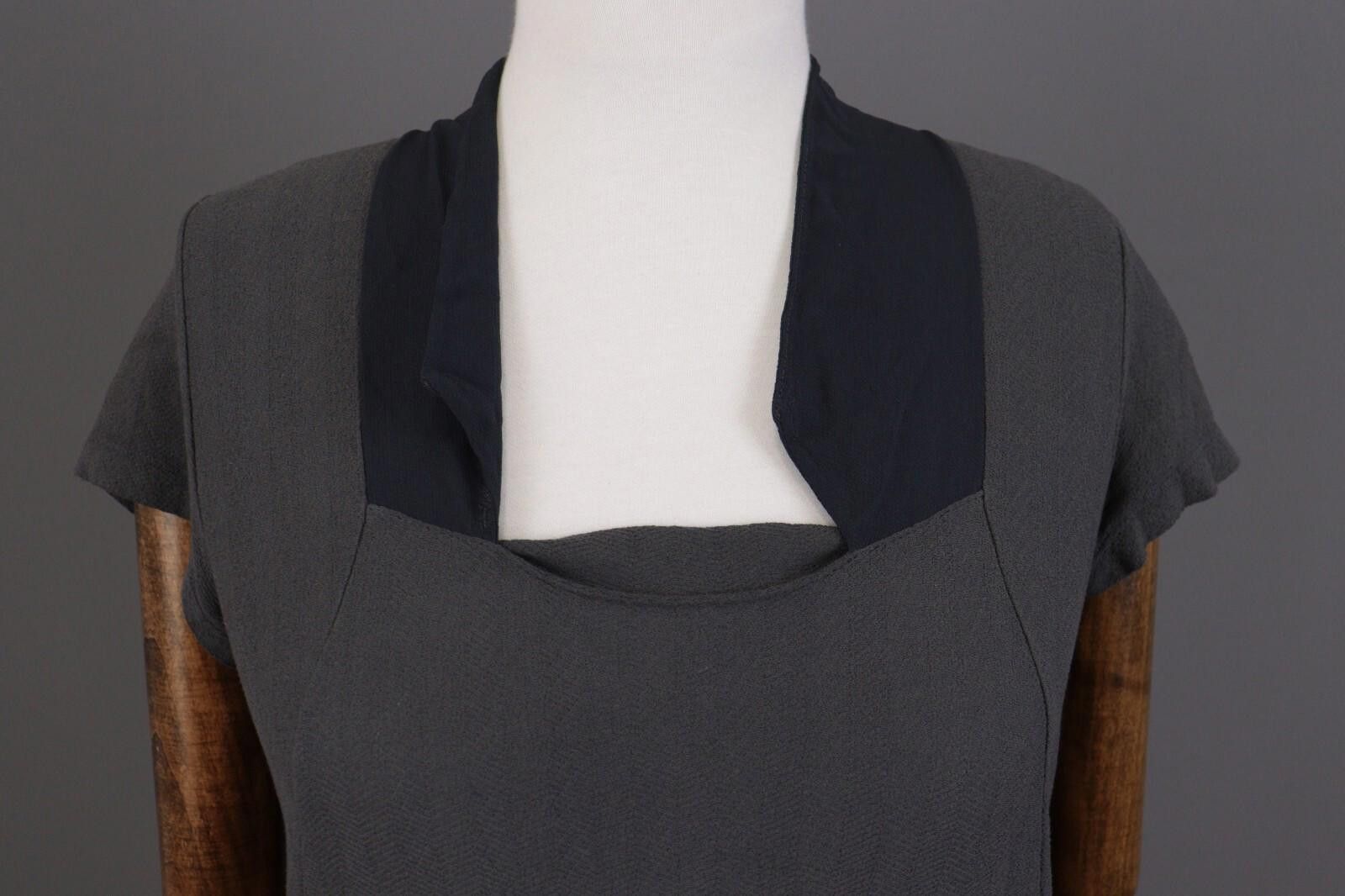 Designer Transit Par Such 212 Gray Summer Top Shirt Size 3 / L Size M / US 6-8 / IT 42-44 - 4 Thumbnail