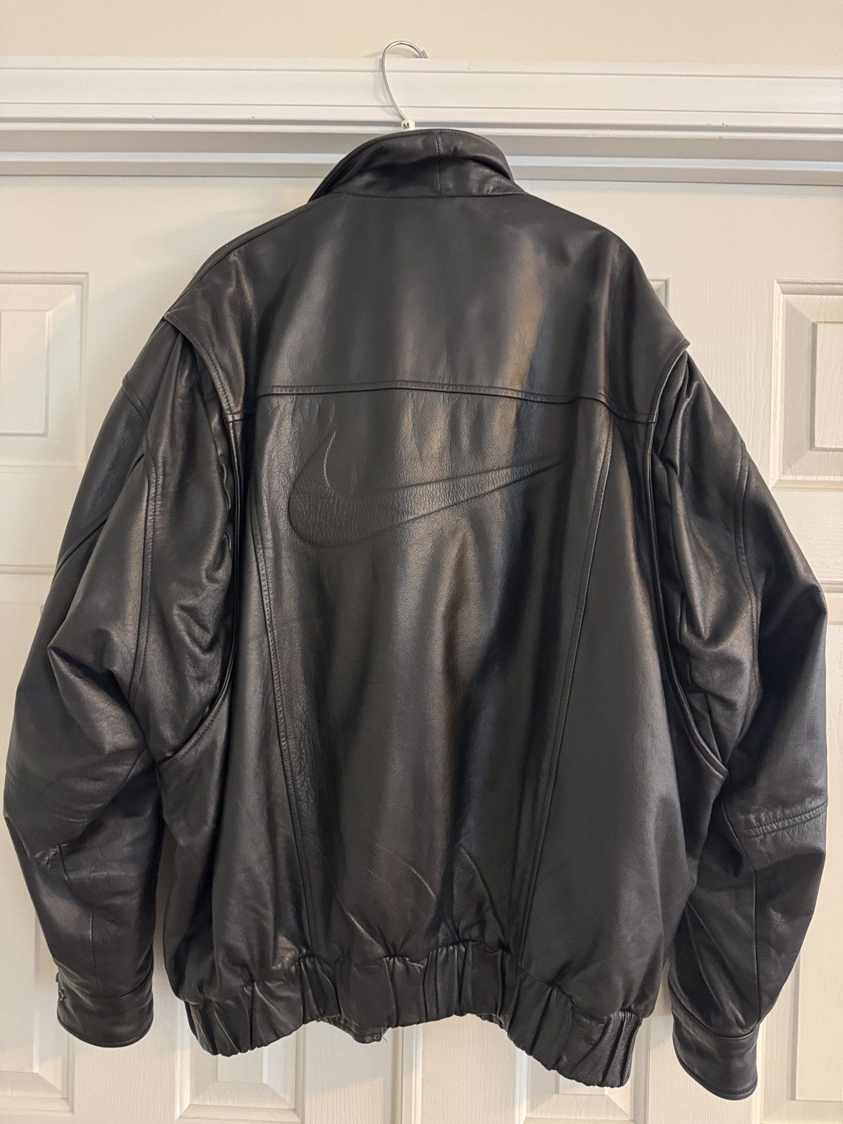 Nike Vintage Nike Leather Bomber Size US XXL / EU 58 / 5 - 2 Thumbnail