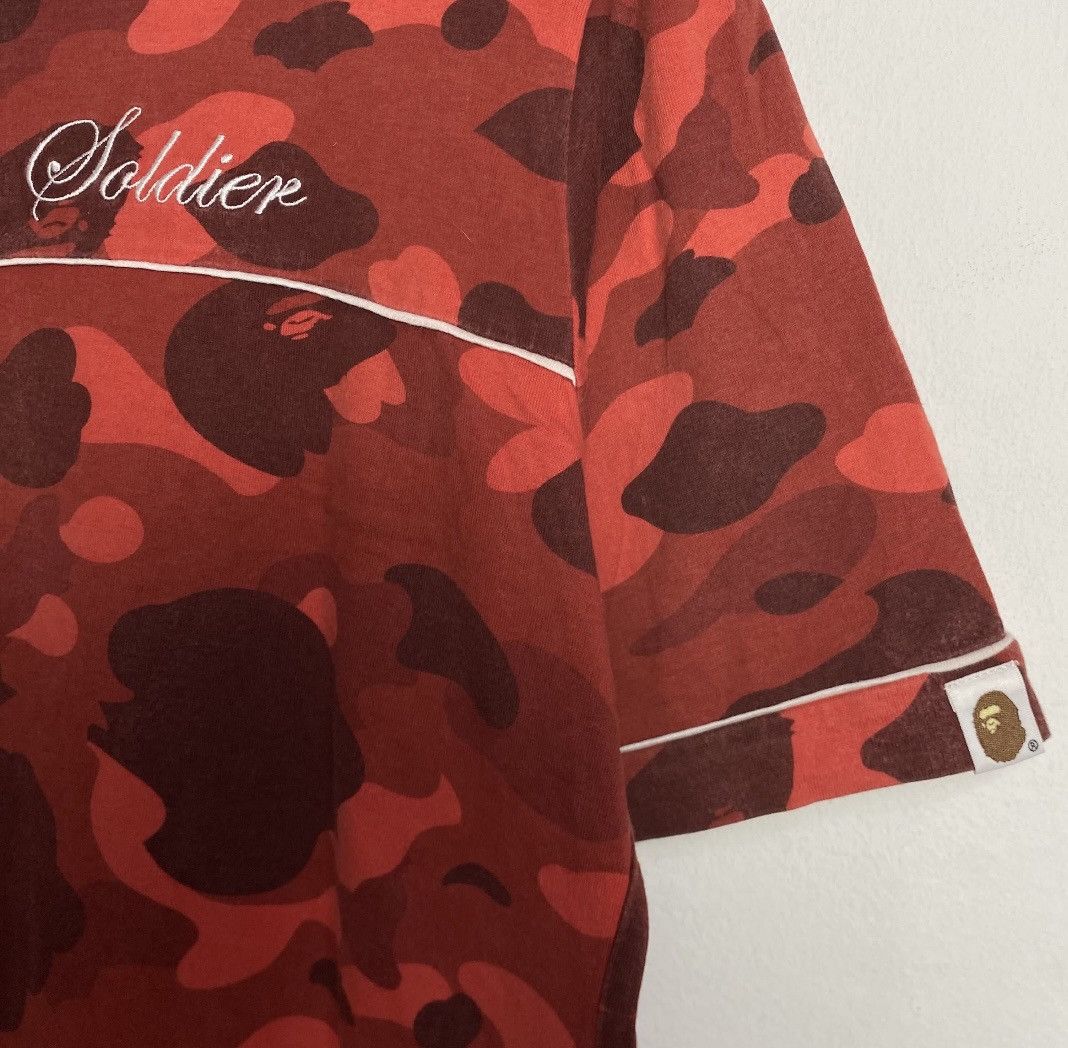 Bape Bape Star Red Camouflage Tee Size XS / US 0-2 / IT 36-38 - 7 Thumbnail