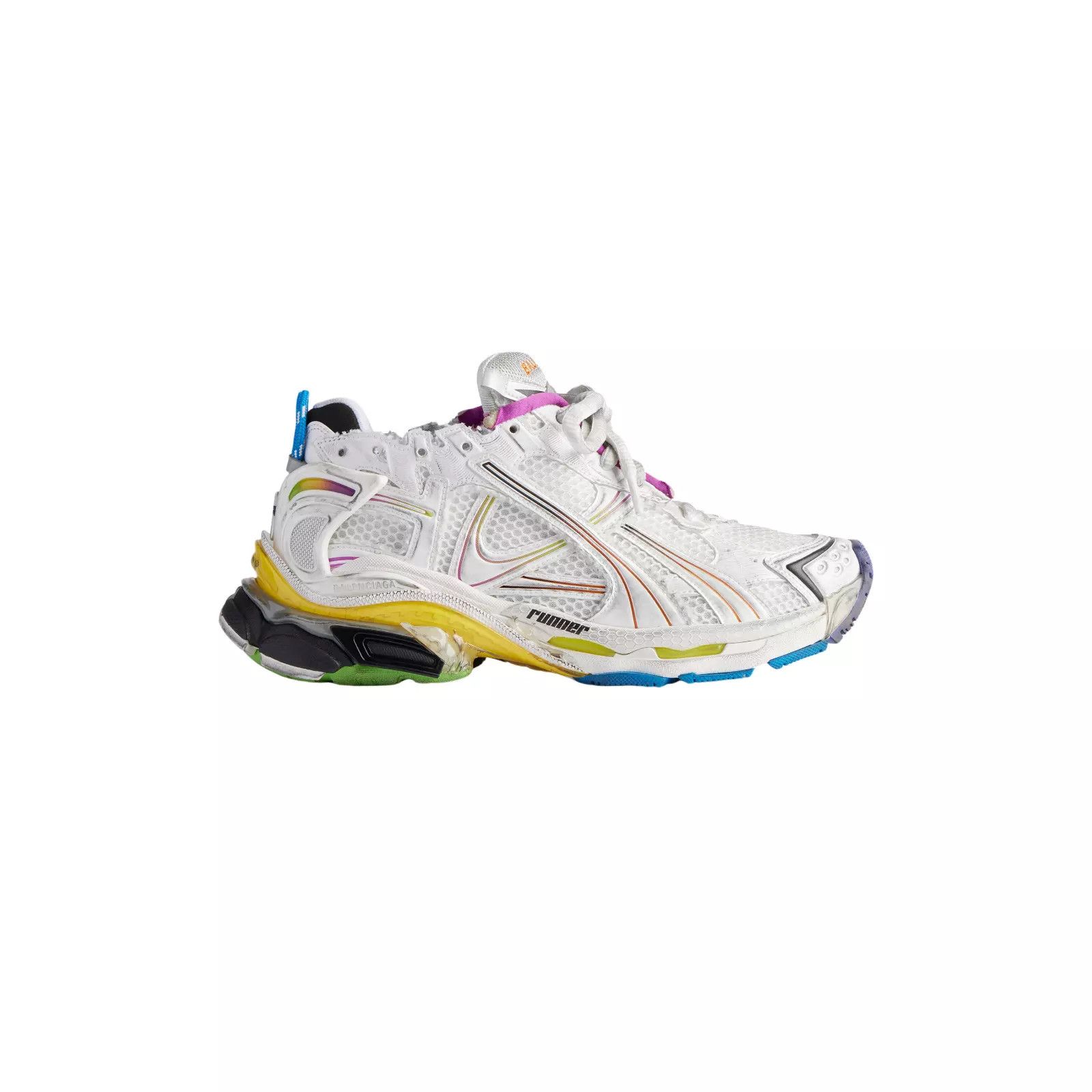 Balenciaga BALENCIAGA Runner Gradient Men's White Multi Sneakers Size US 6 / EU 39 - 1 Thumbnail