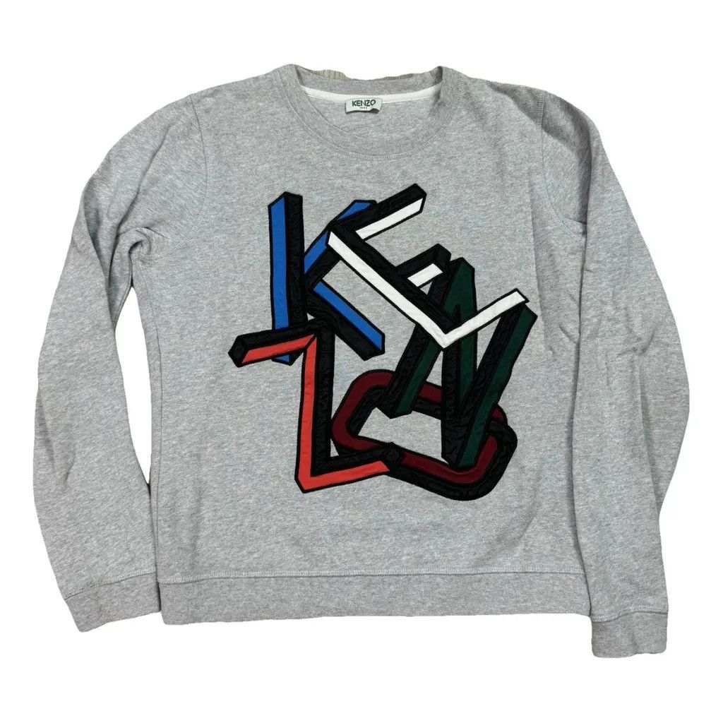 Kenzo Kenzo Crewneck Logo Grey Size Fit XS Size XS / US 0-2 / IT 36-38 - 1 Thumbnail