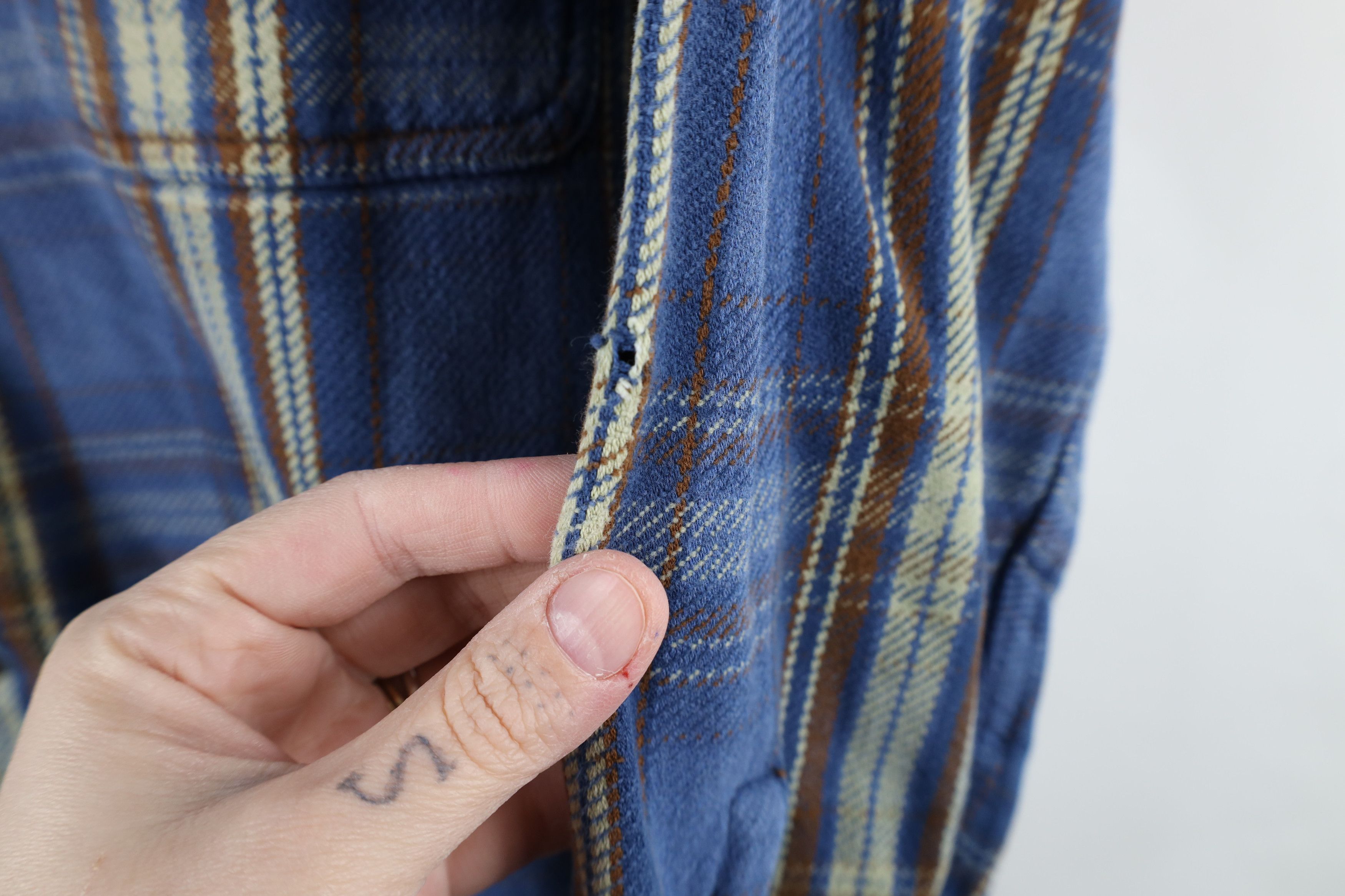 Vintage Vintage 90s Streetwear Heavyweight Flannel Button Shirt Size US M / EU 48-50 / 2 - 4 Thumbnail