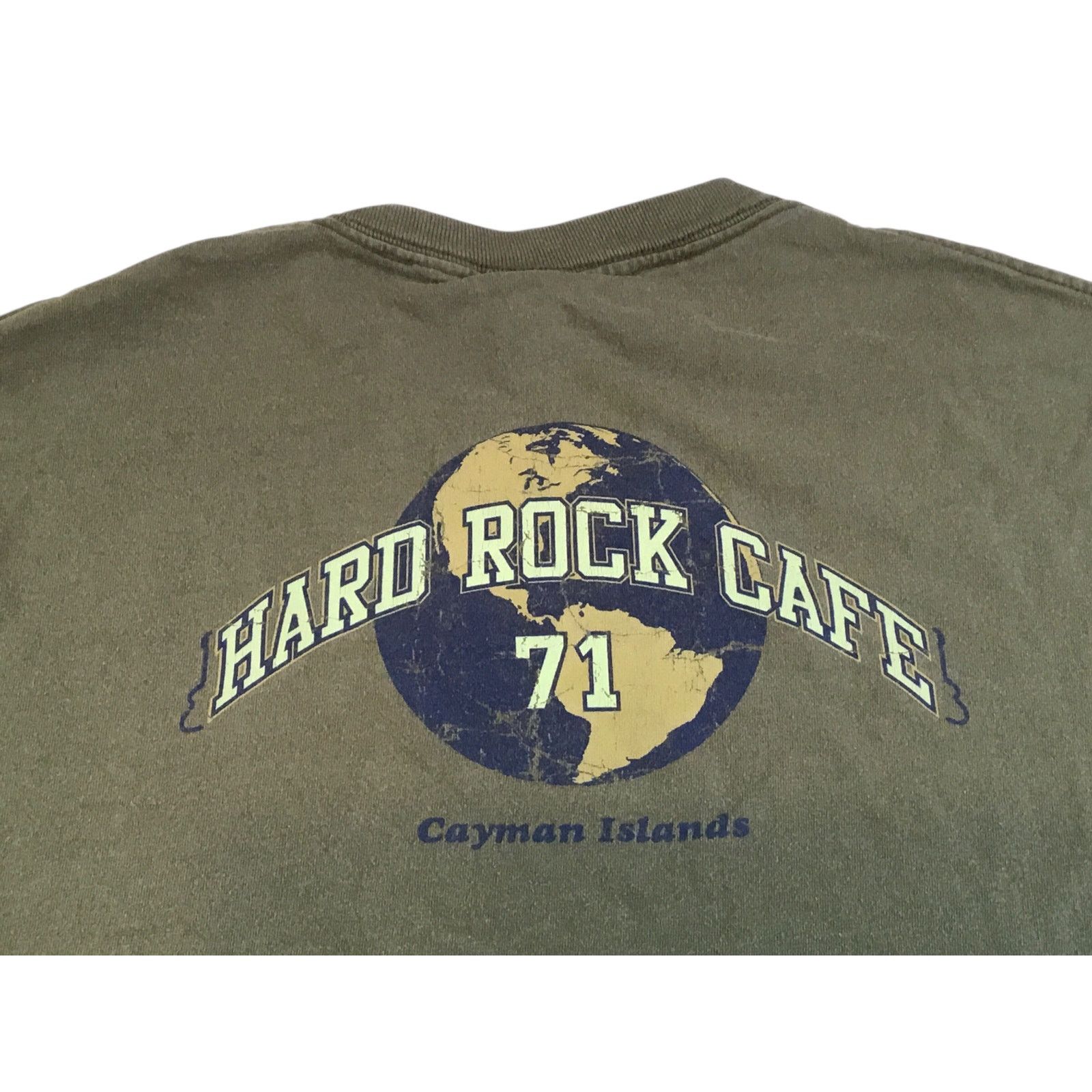 Hard Rock Cafe Hard Rock Cafe Cayman Islands Vintage T-Shirt Green X-Large Size US XL / EU 56 / 4 - 1 Thumbnail