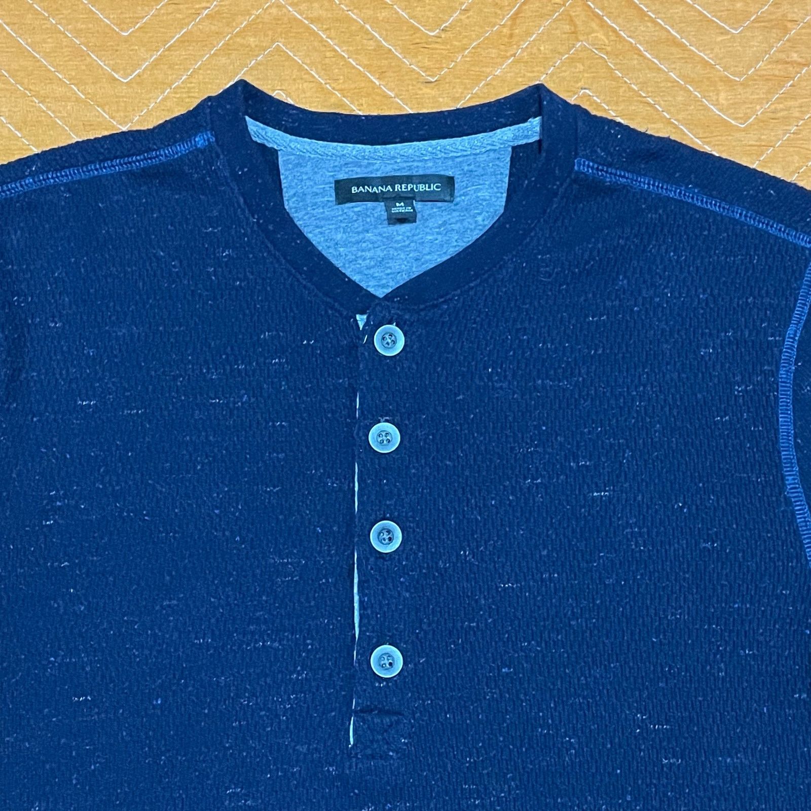 Banana Republic Banana Republic Long Sleeve Henley Shirt Size US M / EU 48-50 / 2 - 4 Thumbnail