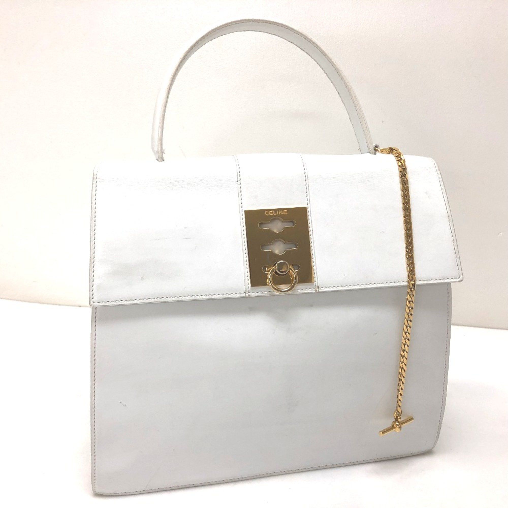 Celine CELINE vintage Bag Tote Bag Hand Bag White Size ONE SIZE - 1 Thumbnail
