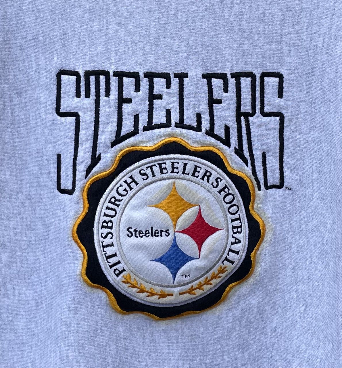 Vintage 90s Legends NFL Pittsburgh Steelers Embroidered Crewneck Size US L / EU 52-54 / 3 - 3 Thumbnail