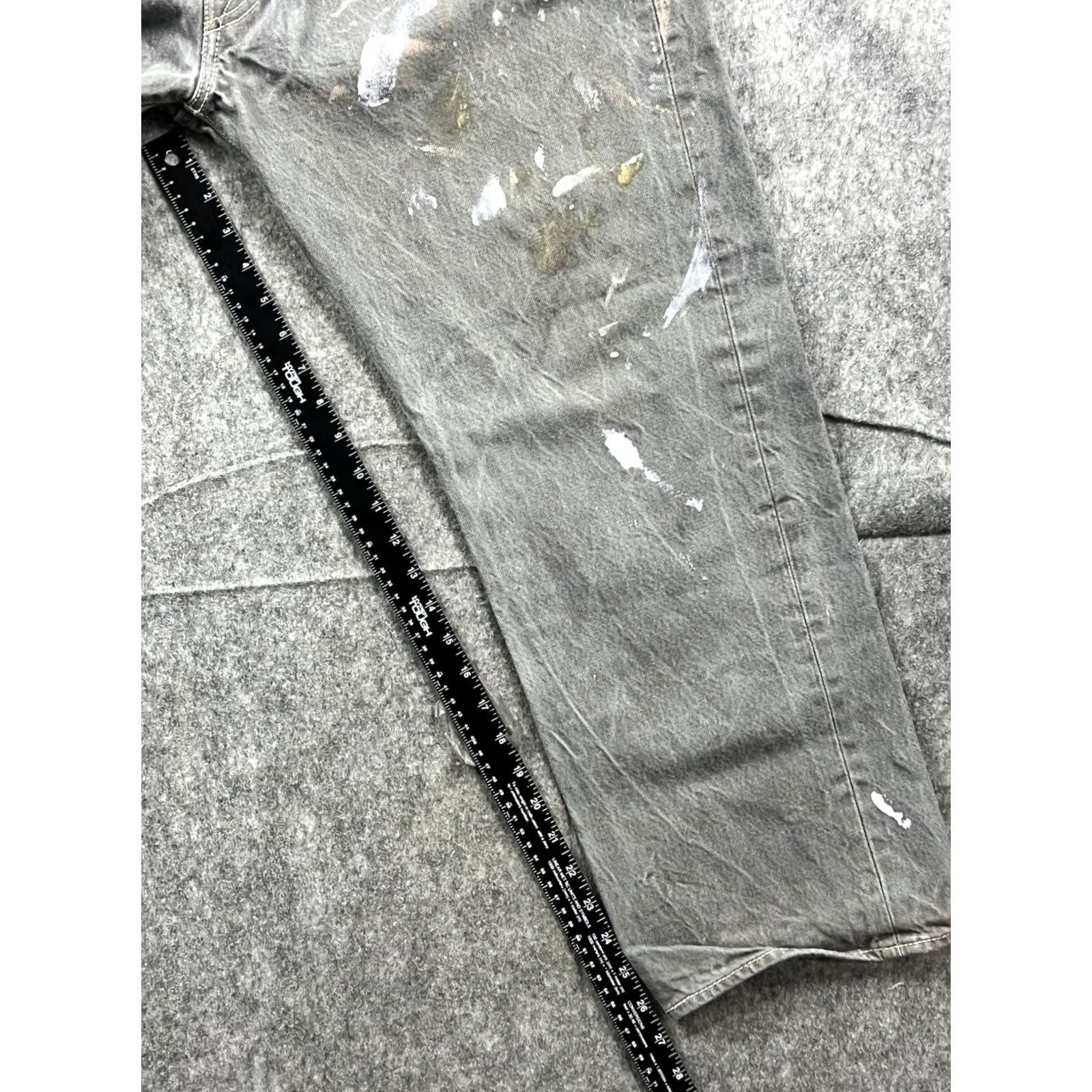 Levi's Levi's 501 Jeans Men's Gray Regular Fit Straight Leg Denim Size 40x30 Vintage 90s Size US 40 / EU 56 - 5 Thumbnail