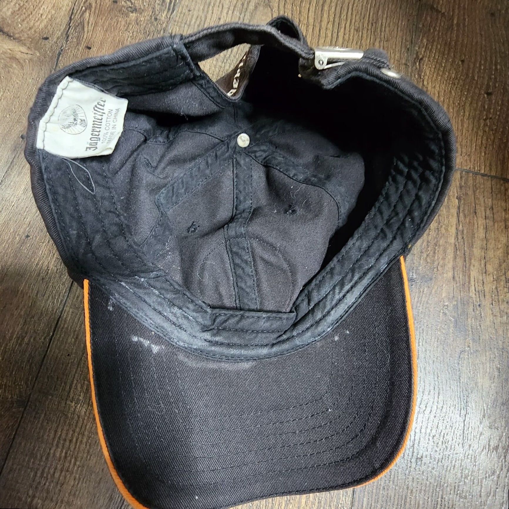 Logo 7 Jägermeister Hat Cap Black Cotton Logo Patch Strapback Adjustable Alcohol Mens Baseball Cap One Size Size ONE SIZE - 6 Thumbnail