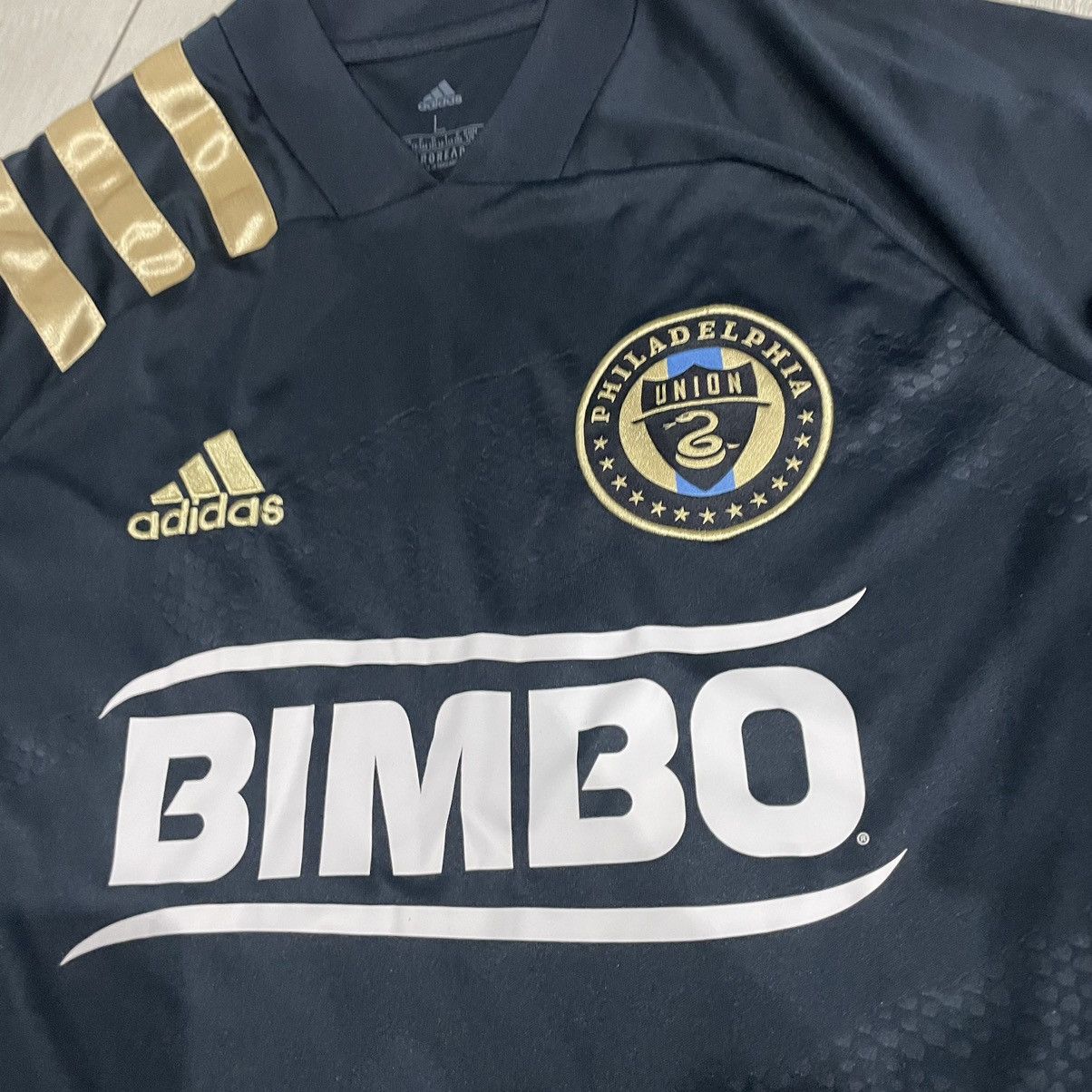 Adidas ⭐️ BIMBO Adidas Philadelphia Union Soccer Jersey TEE SHIRT Size US XS / EU 42 / 0 - 2 Thumbnail