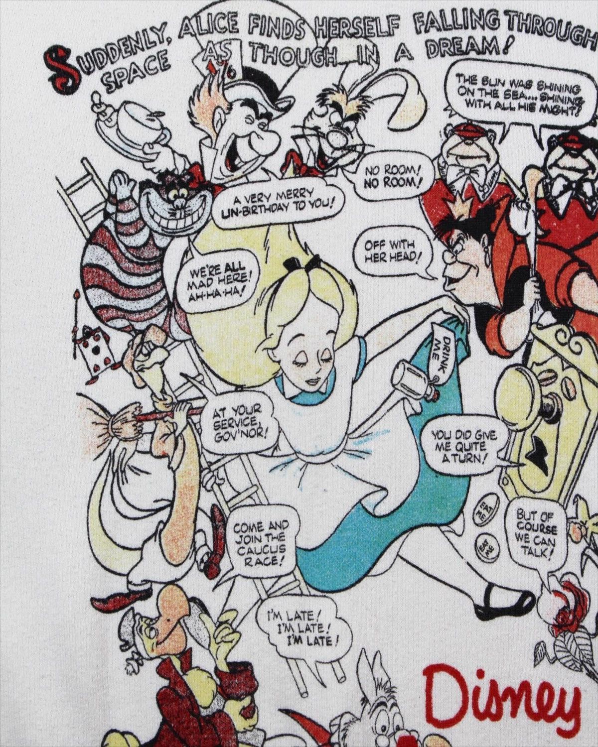 Japanese Brand UNIQLO UT X DISNEY ALICE IN WONDERLAND PULLOVER HOODIE Size S / US 4 / IT 40 - 4 Thumbnail