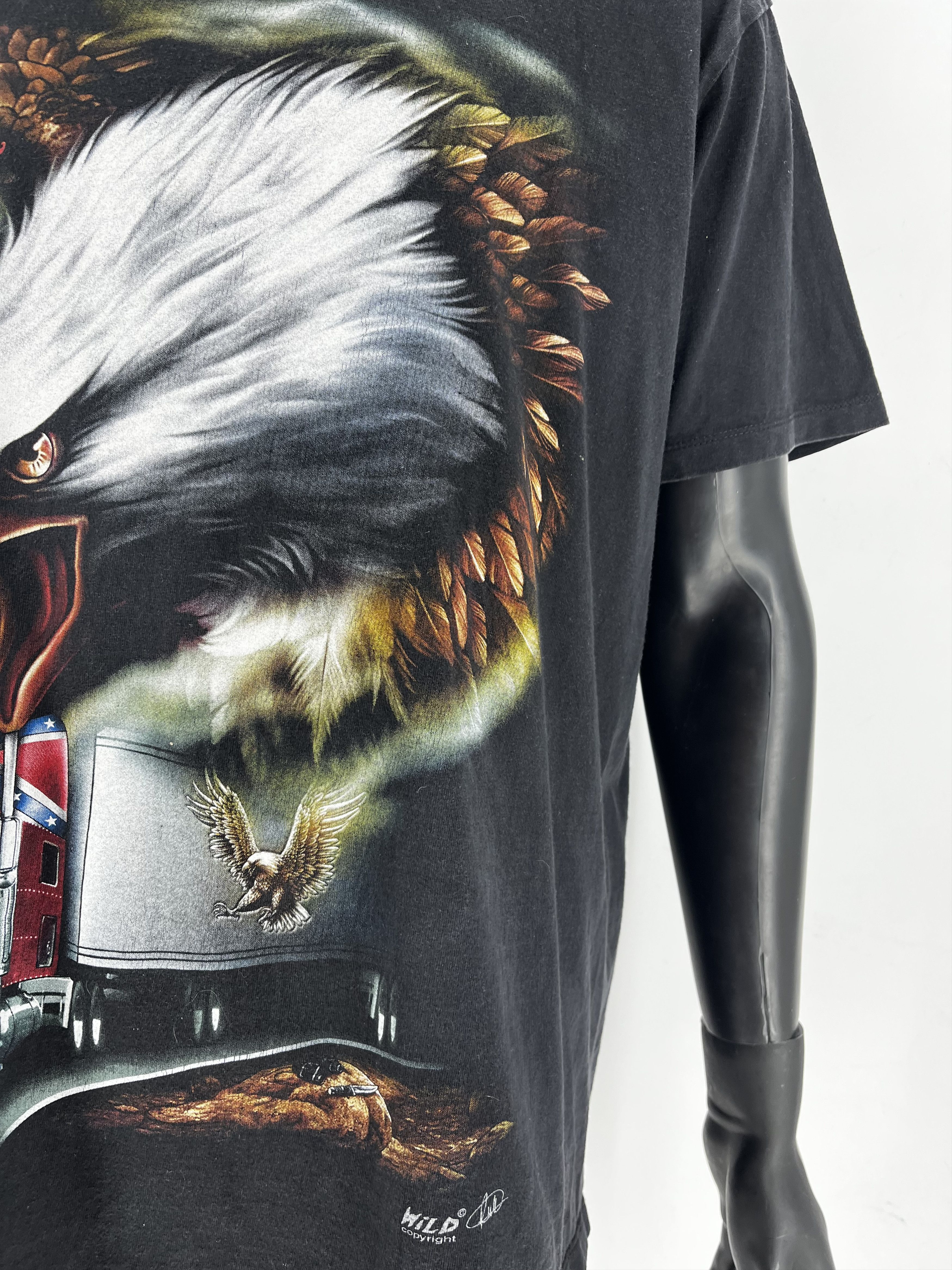 Band Tees Vintage America Eagle On the Sky Double Side Overprinted Tee Size US XL / EU 56 / 4 - 6 Thumbnail