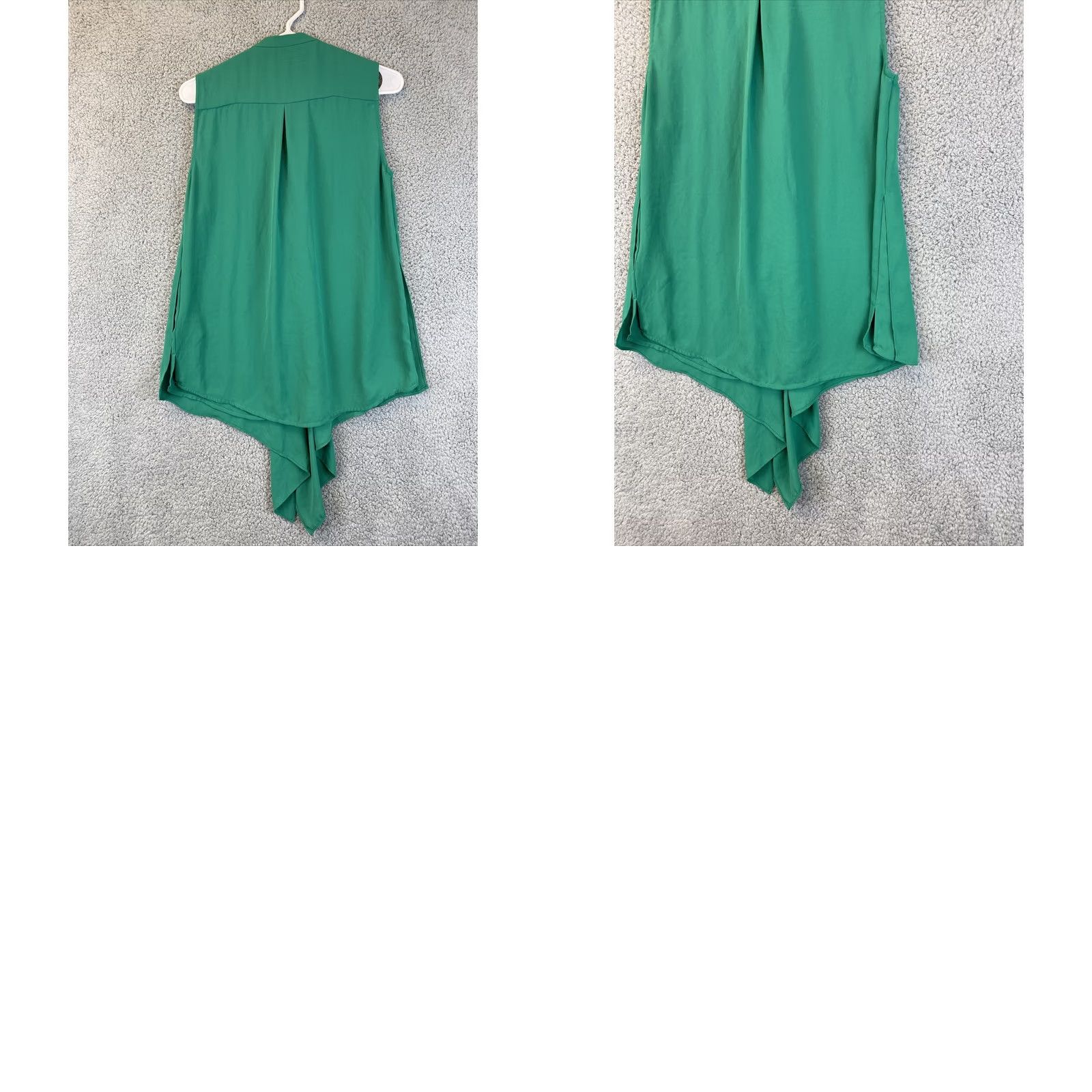 H&M H&M Women's Blouse Shirt Green Sleeveless Tank Knit Round Neck Casual Loose Regular Size 8 Everyday Top Boys Girls Mens Womens Size M / US 6-8 / IT 42-44 - 8 Thumbnail