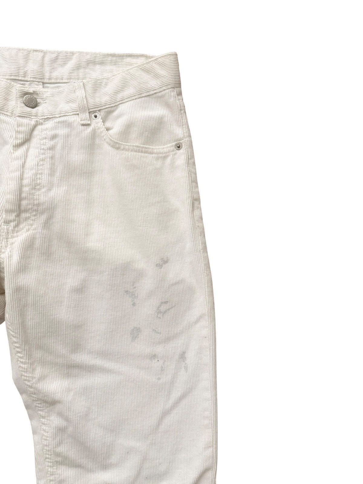 Helmut Lang 1999 Helmut Lang White Corduroy Painter Jeans Size US 30 / EU 46 - 3 Thumbnail