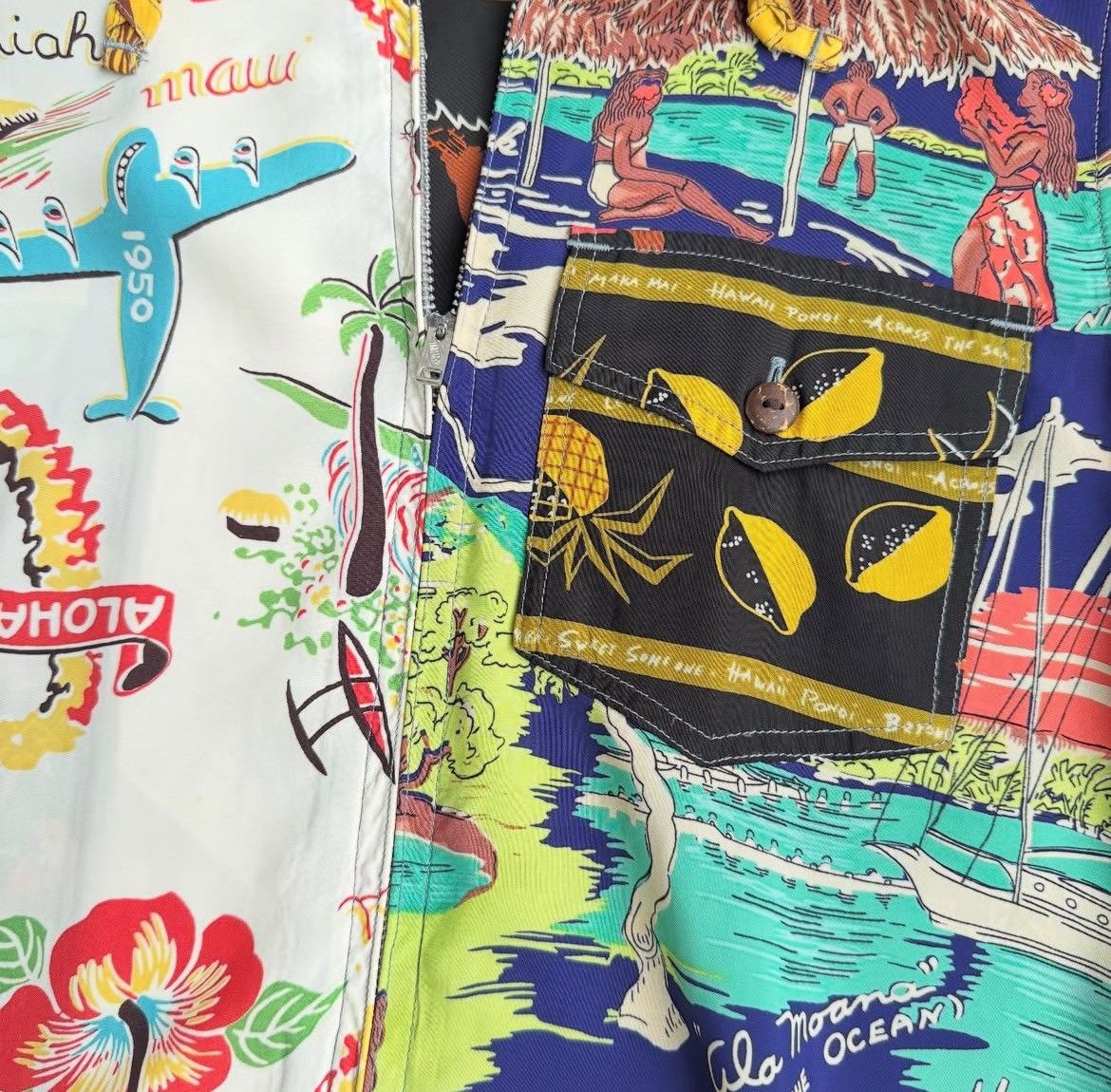 Beams Plus Beams Plus - Beams X Sun Surf Rayon Hawaiian Hoodie Zipper Size US S / EU 44-46 / 1 - 4 Thumbnail