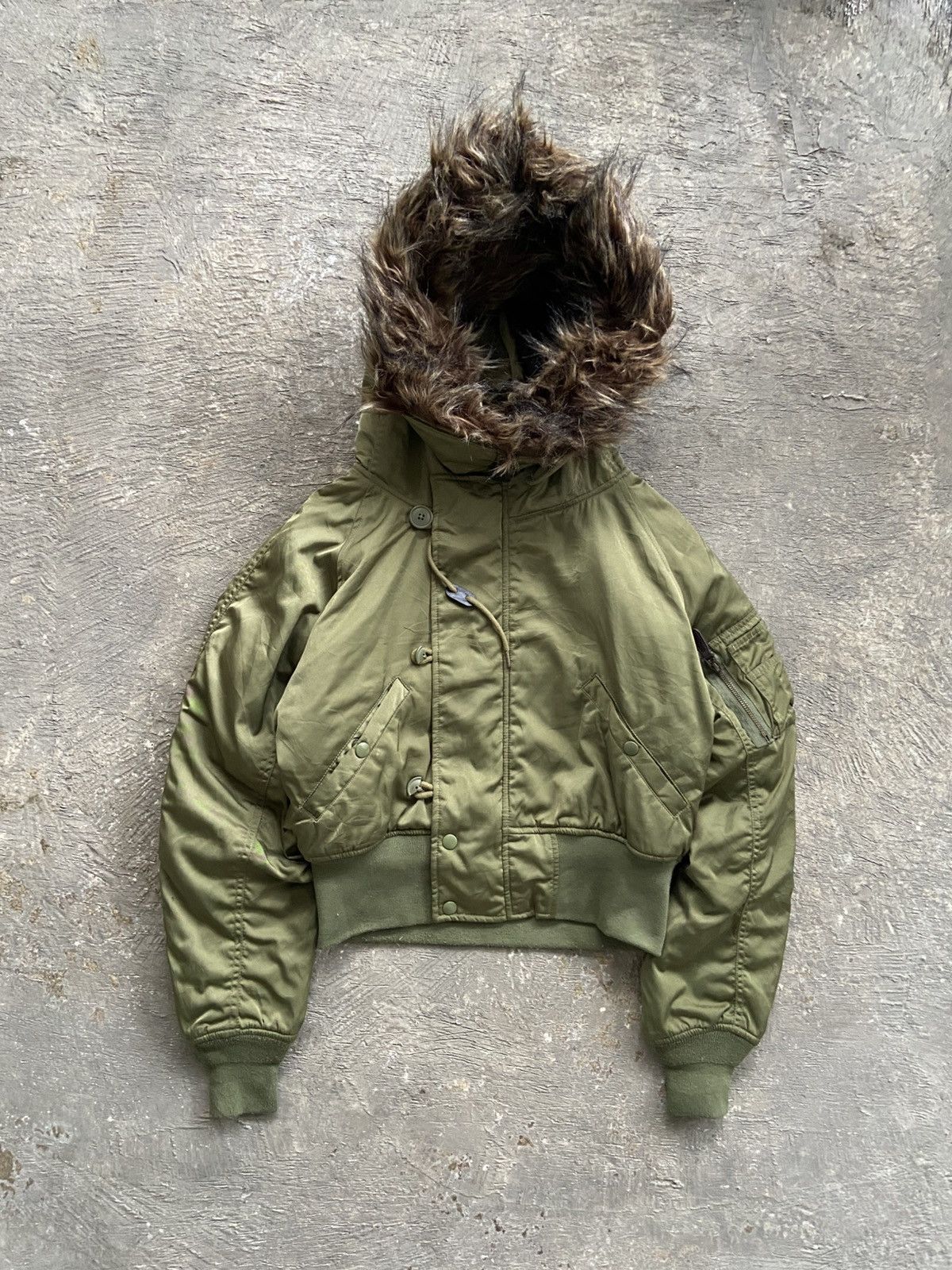 14th Addiction 2000s Azul by Moussy - Cyber Apocalypse Style Fur Jacket Size US S / EU 44-46 / 1 - 1 Thumbnail
