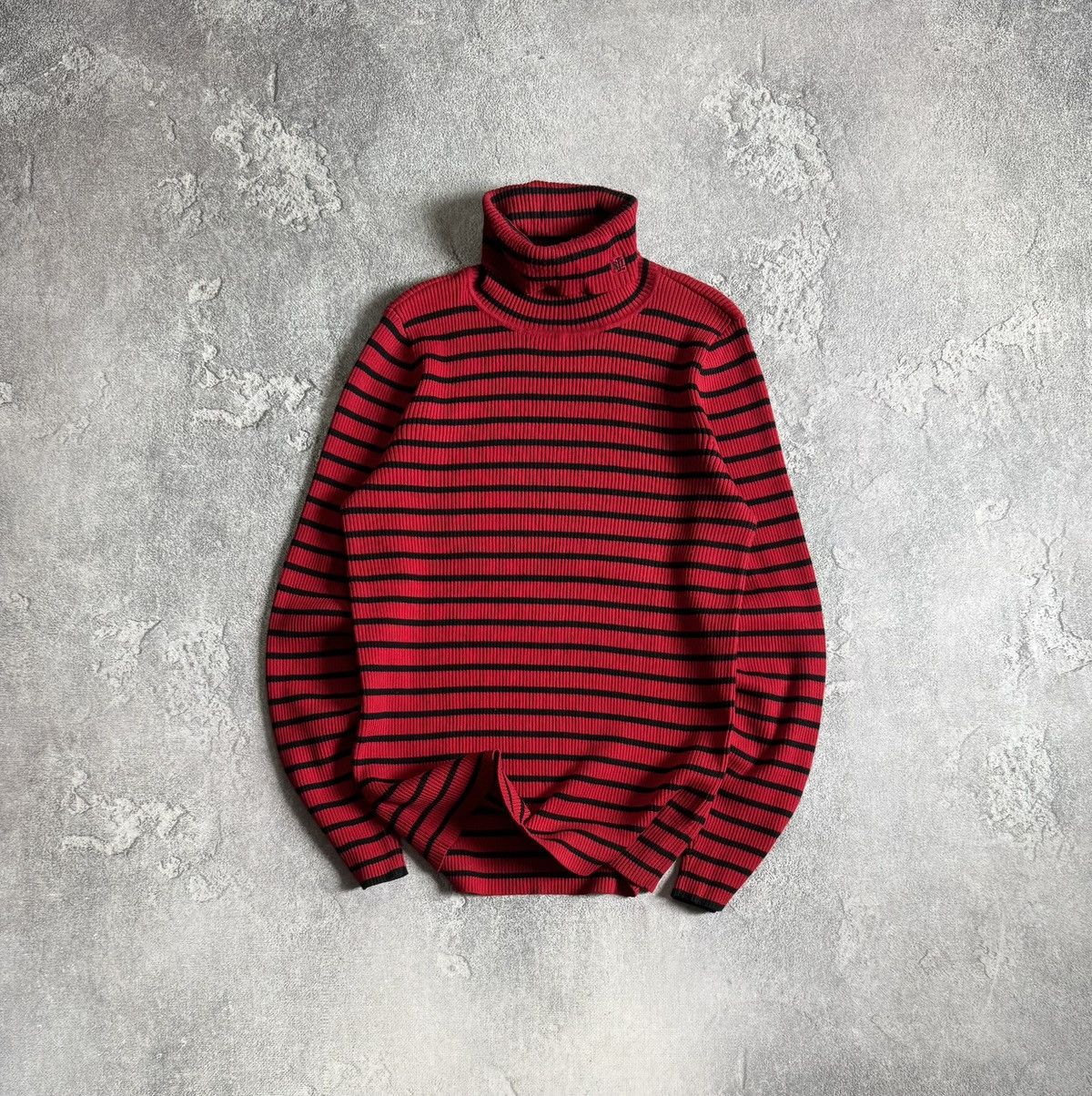 Lauren Ralph Lauren Lauren Ralph Lauren L/size striped turtleneck sweater Size L / US 10 / IT 46 - 1 Thumbnail