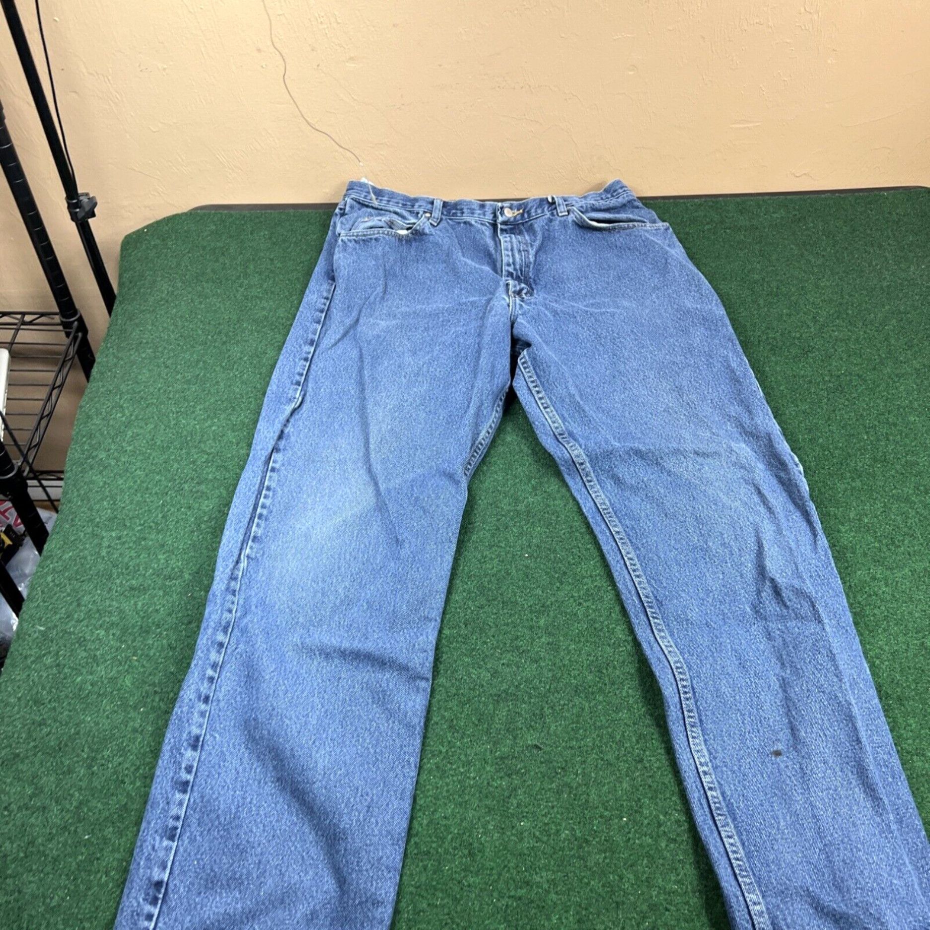 Wrangler Wrangler Original Fit Mens Sz 38x34 Jeans Fast Shipping Washed Clean Size US 38 / EU 54 - 5 Thumbnail