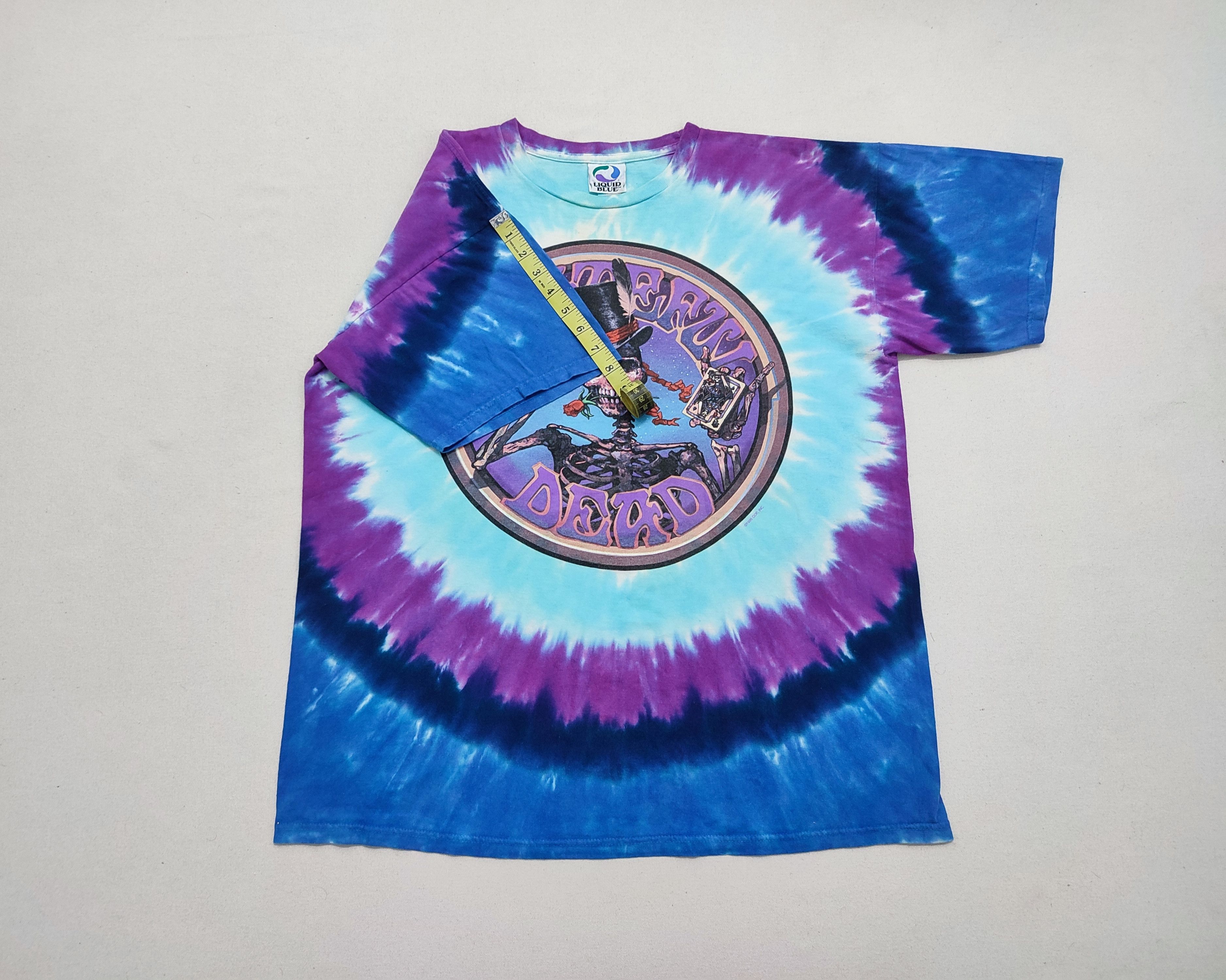 Grateful Dead × Liquid Blue True Vintage 1990s Grateful Dead Tie Dye Tee Size US L / EU 52-54 / 3 - 5 Thumbnail