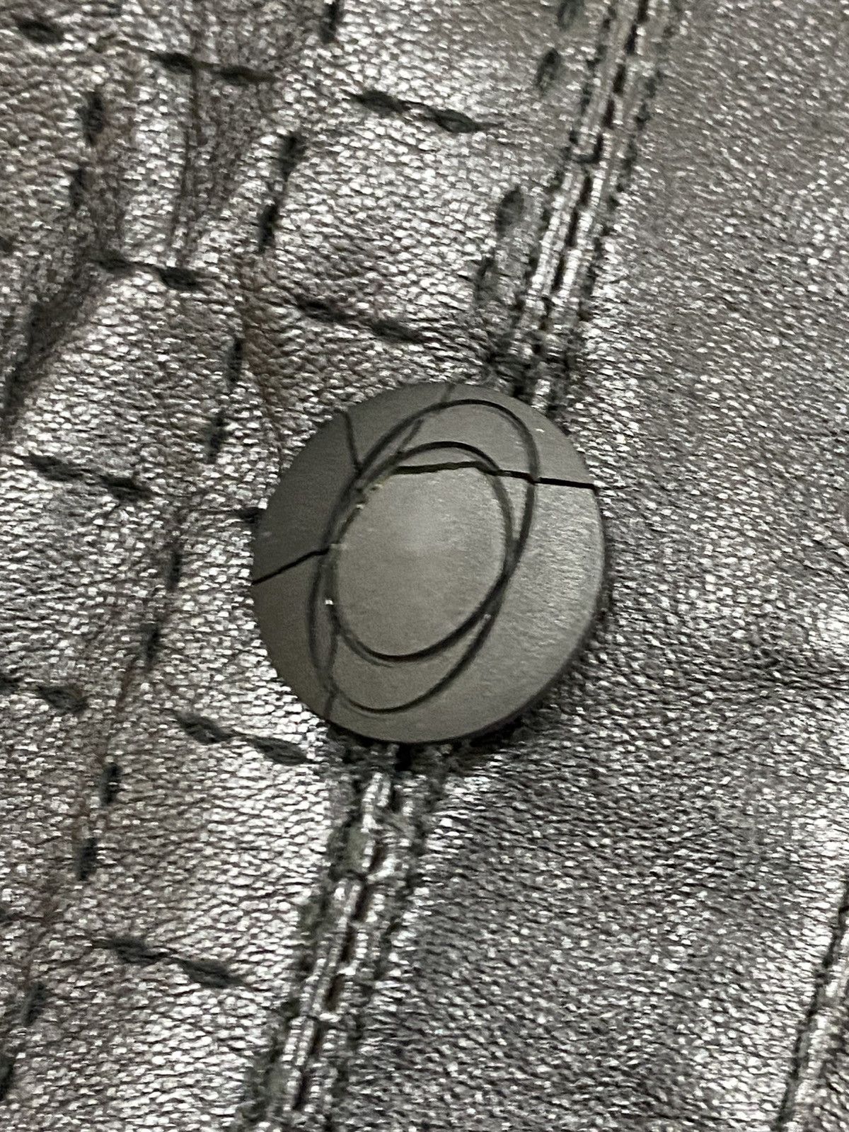 Vera Pelle Vtg Exploit Textured Leather Coat Avant Garde Matrix Trench Size US M / EU 48-50 / 2 - 8 Thumbnail