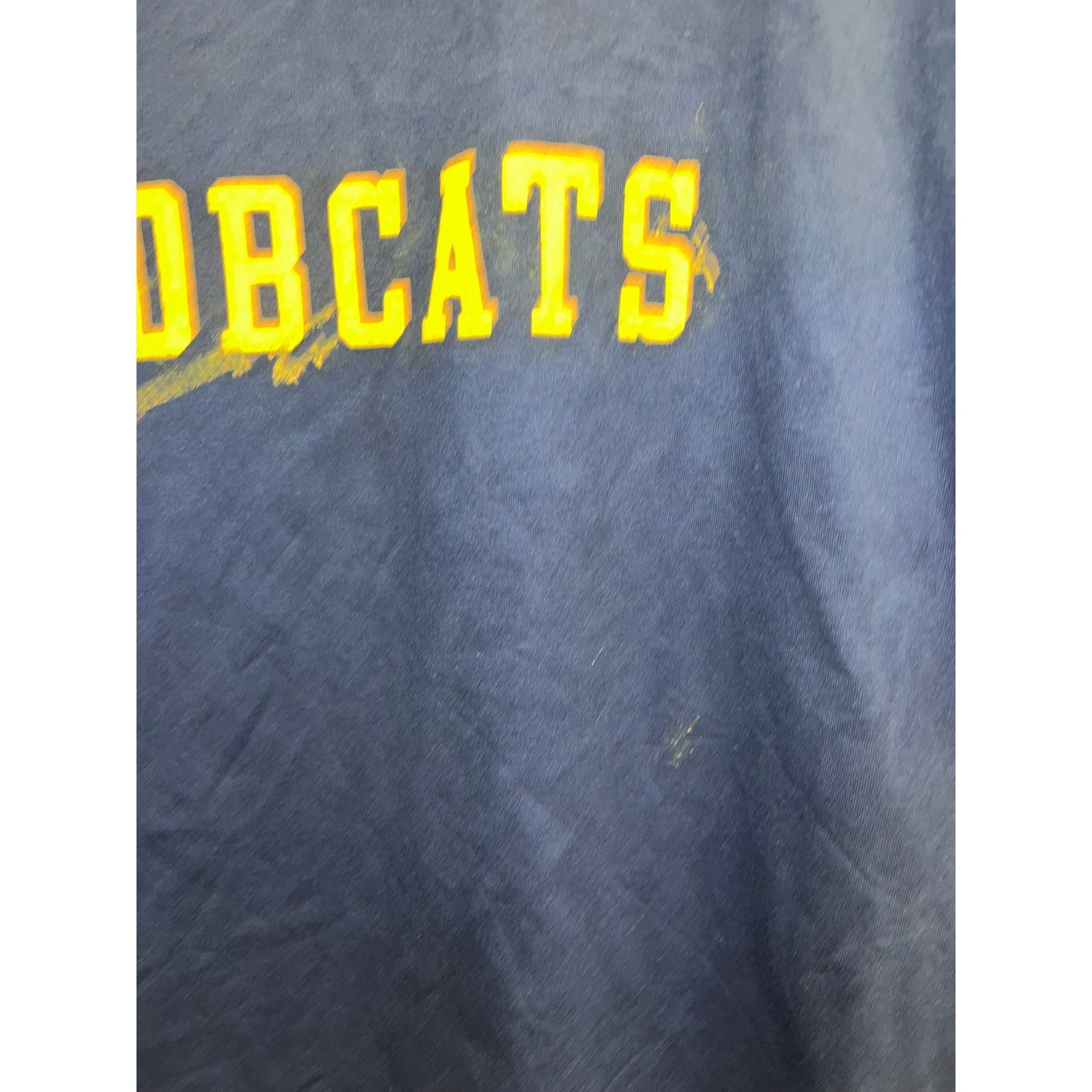 Jerzees Vintage Bobcats Shirt The Bobcats MSU Paint Stained Stain L Size US L / EU 52-54 / 3 - 5 Thumbnail
