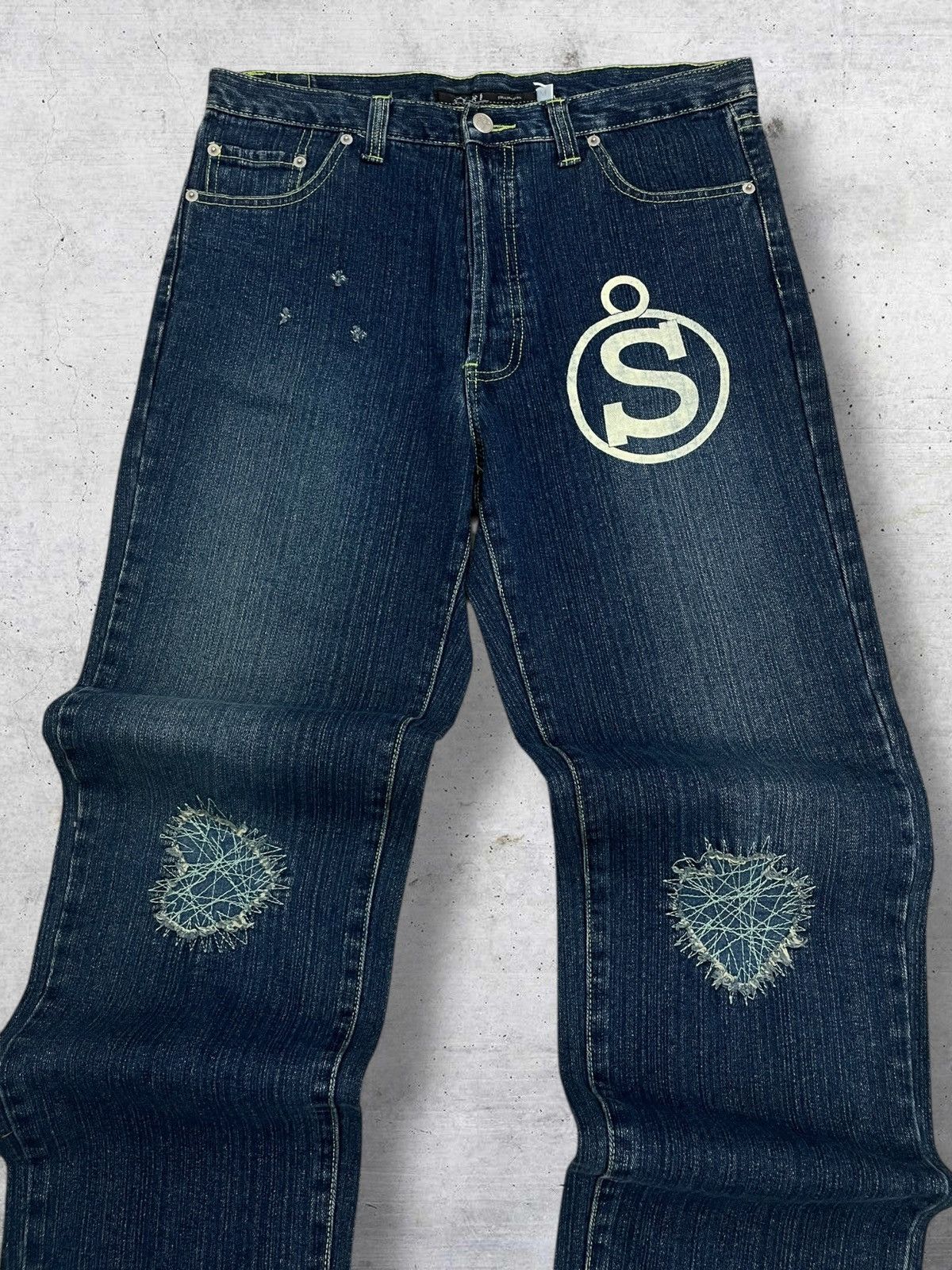 Hysteric Glamour VINTAGE SCENARIO STREETWEAR JAPAN DAICOCK DISTRESS OG DENIM Size US 33 - 13 Thumbnail