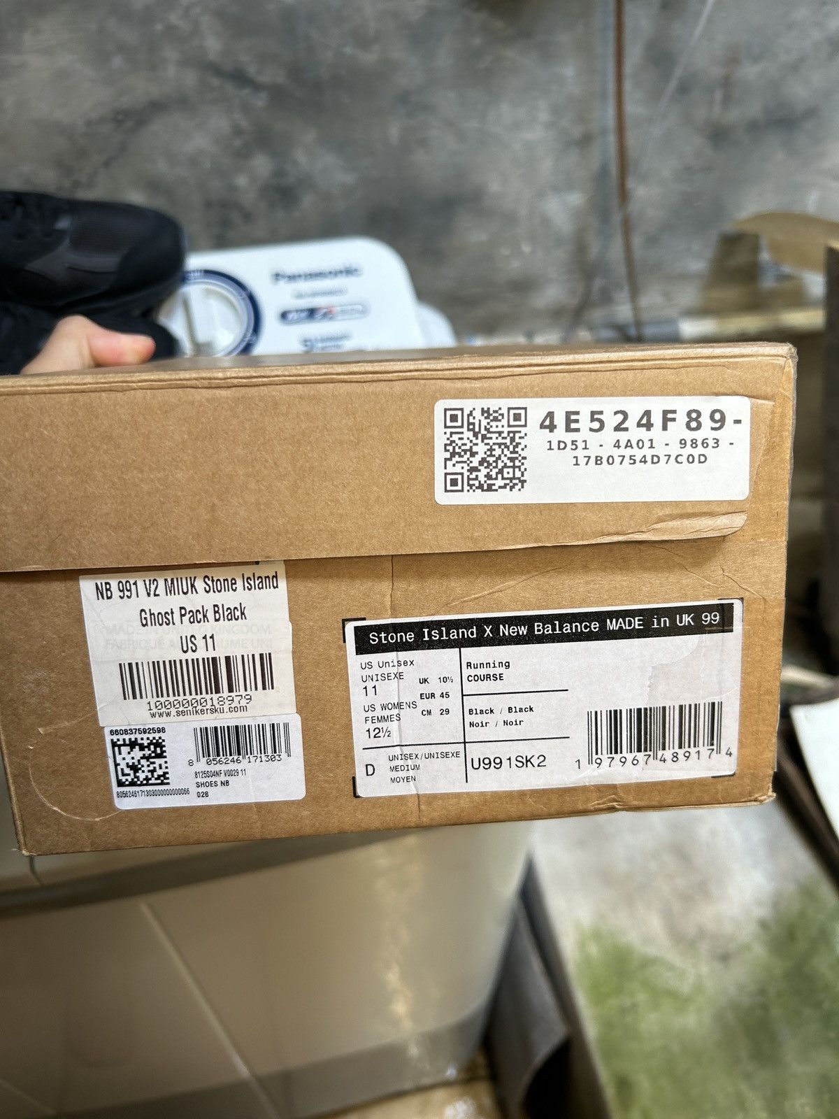 New Balance × Stone Island New balance 991v2 stone island ghost pack black Size US 11 / EU 44 - 7 Thumbnail