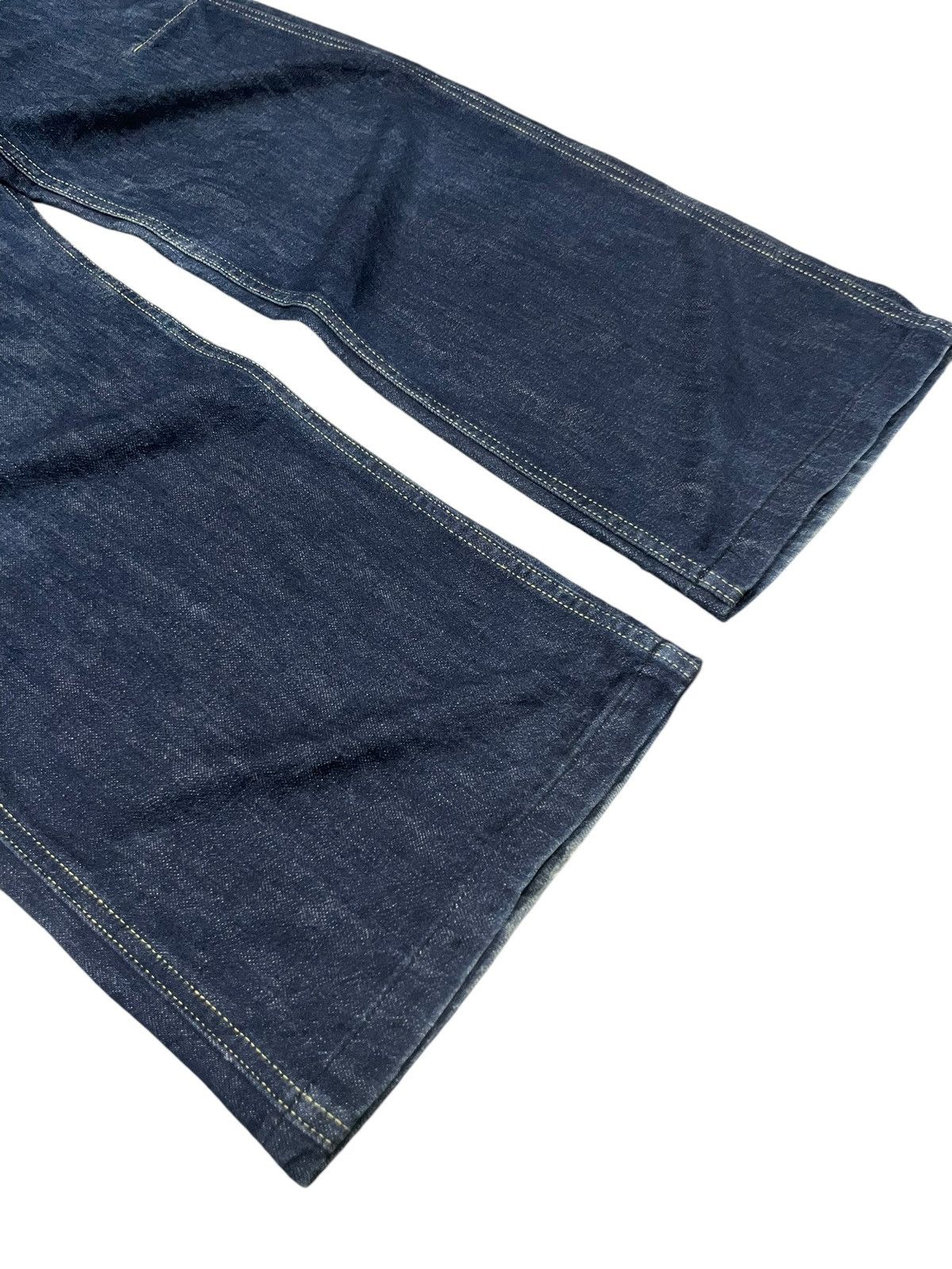 Kapital × Kapital Kountry Kapital Sarouel Mens Wide Leg Indigo Denim Pants Size US 30 / EU 46 - 9 Thumbnail