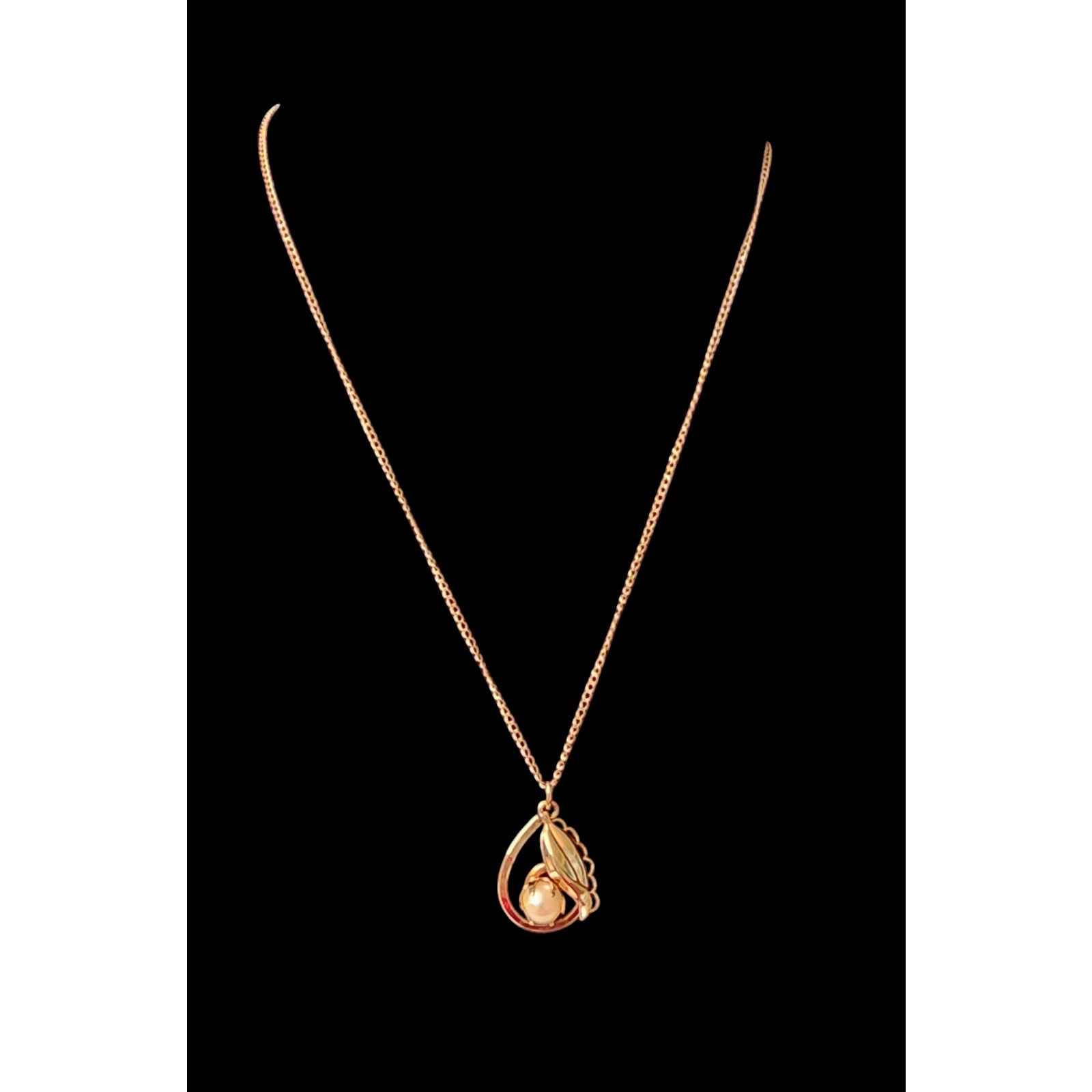 The Unbranded Brand Unbranded 12/20 gold filled faux pearl pendant necklace Size ONE SIZE - 2 Thumbnail