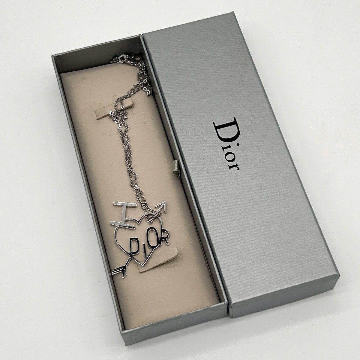 Dior Vintage Silver Christian Dior Necklace Size ONE SIZE - 7 Thumbnail