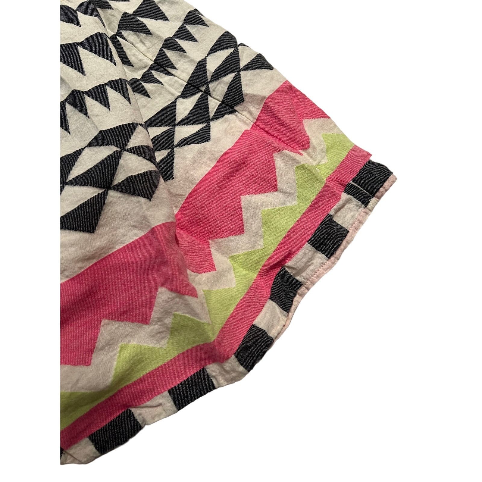 Velvet Velvet Graham & Spencer Large Neon & Black Geometric Dress Size L / US 10 / IT 46 - 3 Thumbnail