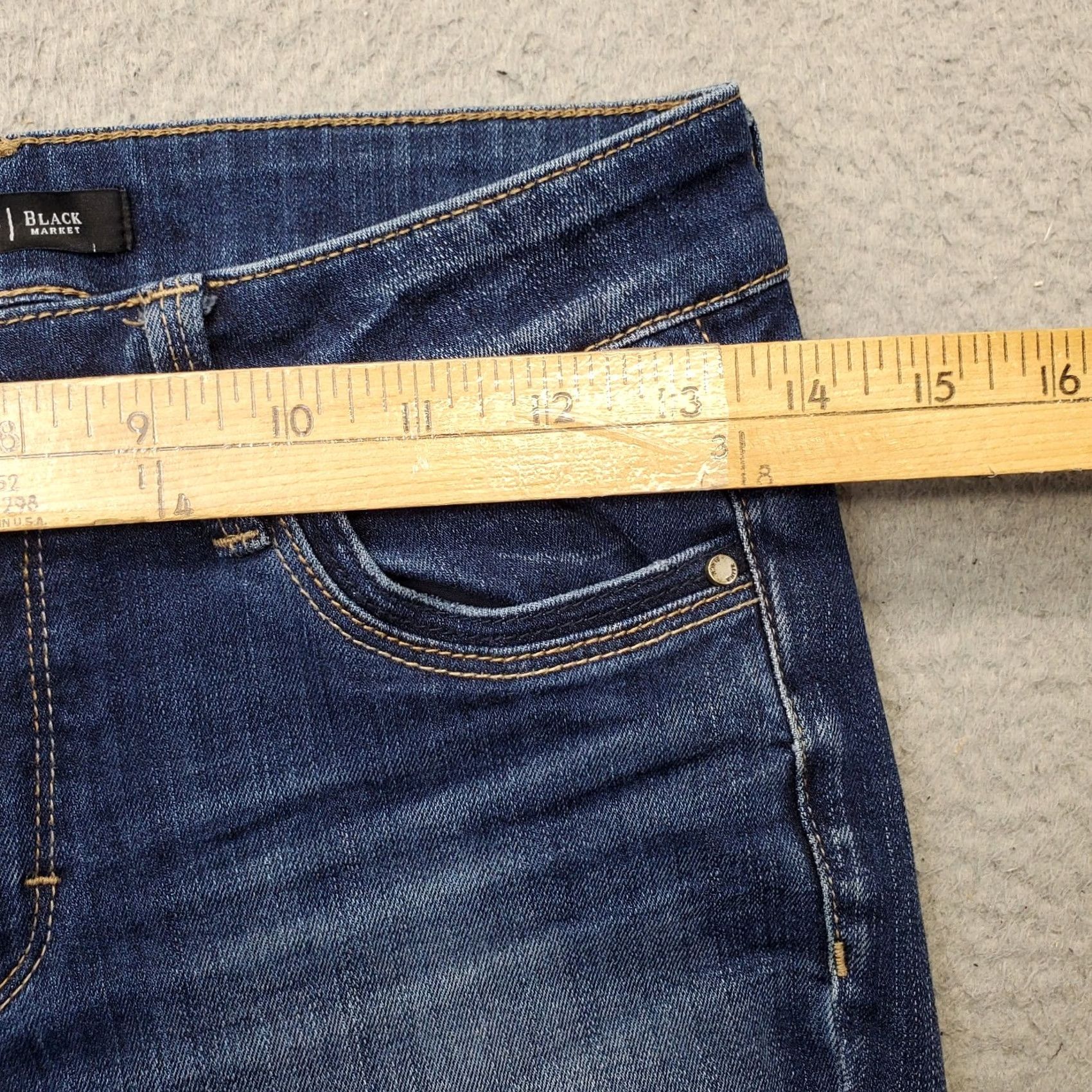 White House Black Market White House Black Market Slim Crop Jeans Womens 0 Blue Denim Cropped 5-Pocket Design Inseam 26" Size 25" / US 0 / IT 36 - 6 Thumbnail
