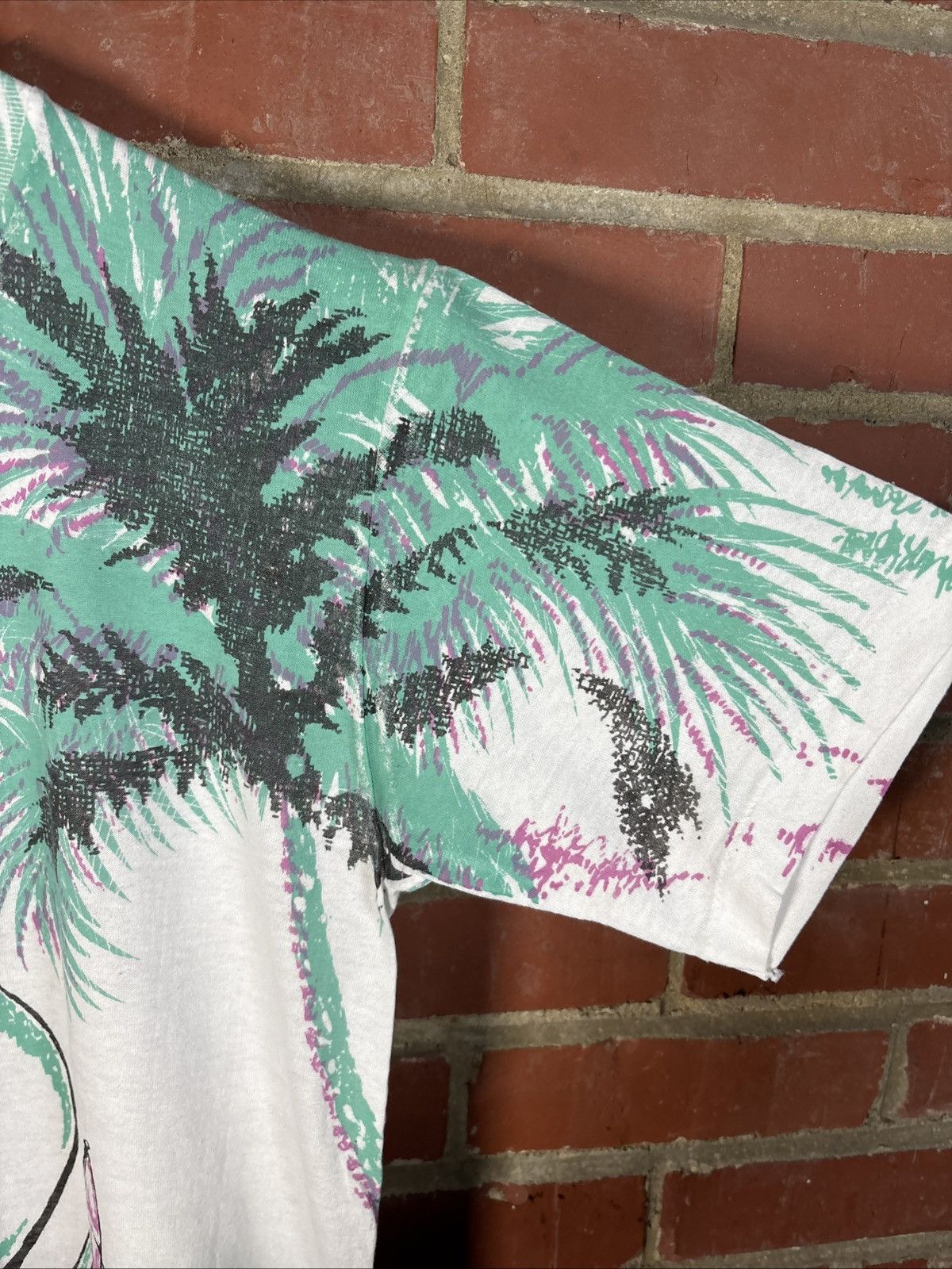 Jerzees Vintage 90s AOP Sailboat Beach Theme Shirt Jerzees USA Sz M Size US M / EU 48-50 / 2 - 4 Thumbnail
