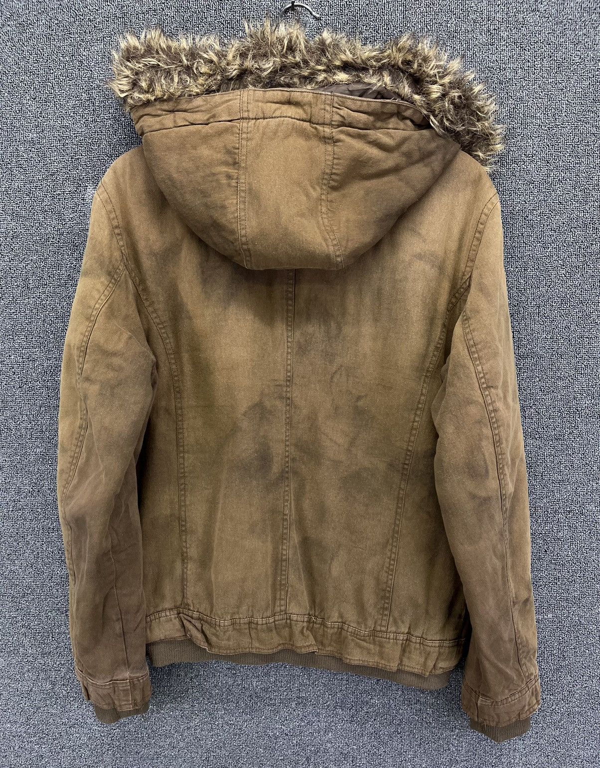 In The Attic Vintage In The Attic Punk Style Fur Hoodie Zip Up Jacket Size L / US 10 / IT 46 - 8 Thumbnail