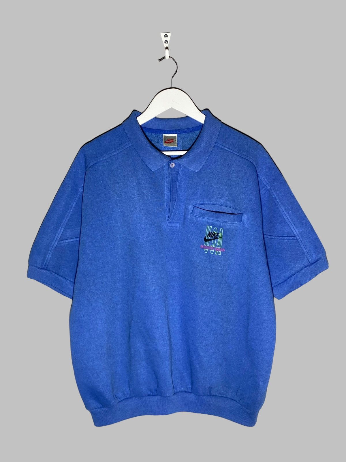 Nike 🔥 90s NIKE USA BEAVERTON OREGON POLO T-SHIRT AMERICAN RARE Size US XL / EU 56 / 4 - 1 Thumbnail