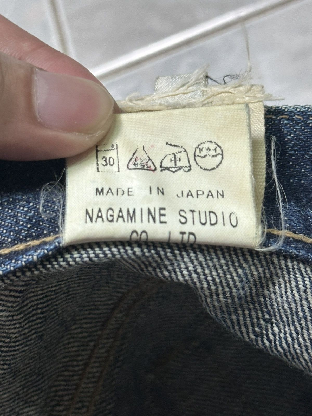 Japanese Brand Nagamine Studio x MIDWEST Japanese Selvedge Striked & Faded Size US 31 - 10 Thumbnail