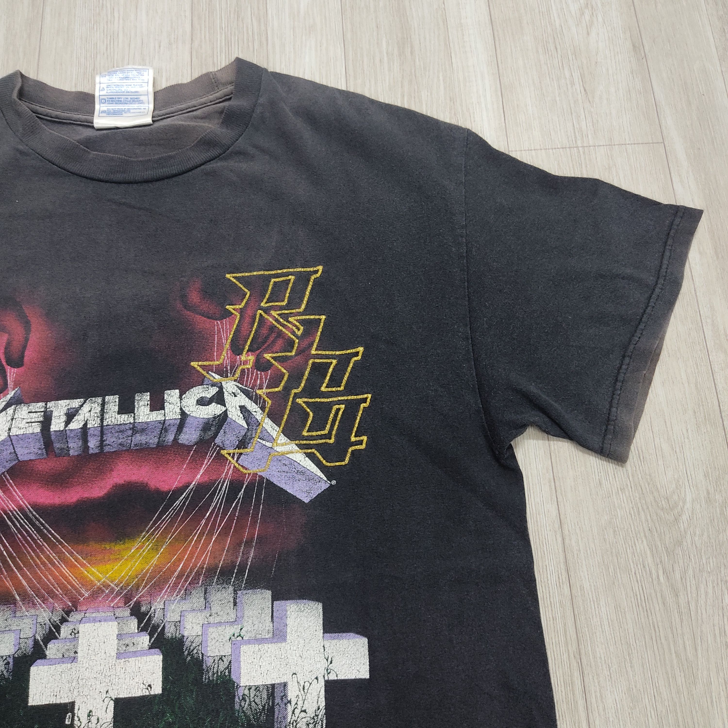 Band Tees × Metallica × Vintage Vtg 1994 METALLICA Master of Puppets Faded Distressed Tee Size US M / EU 48-50 / 2 - 7 Thumbnail