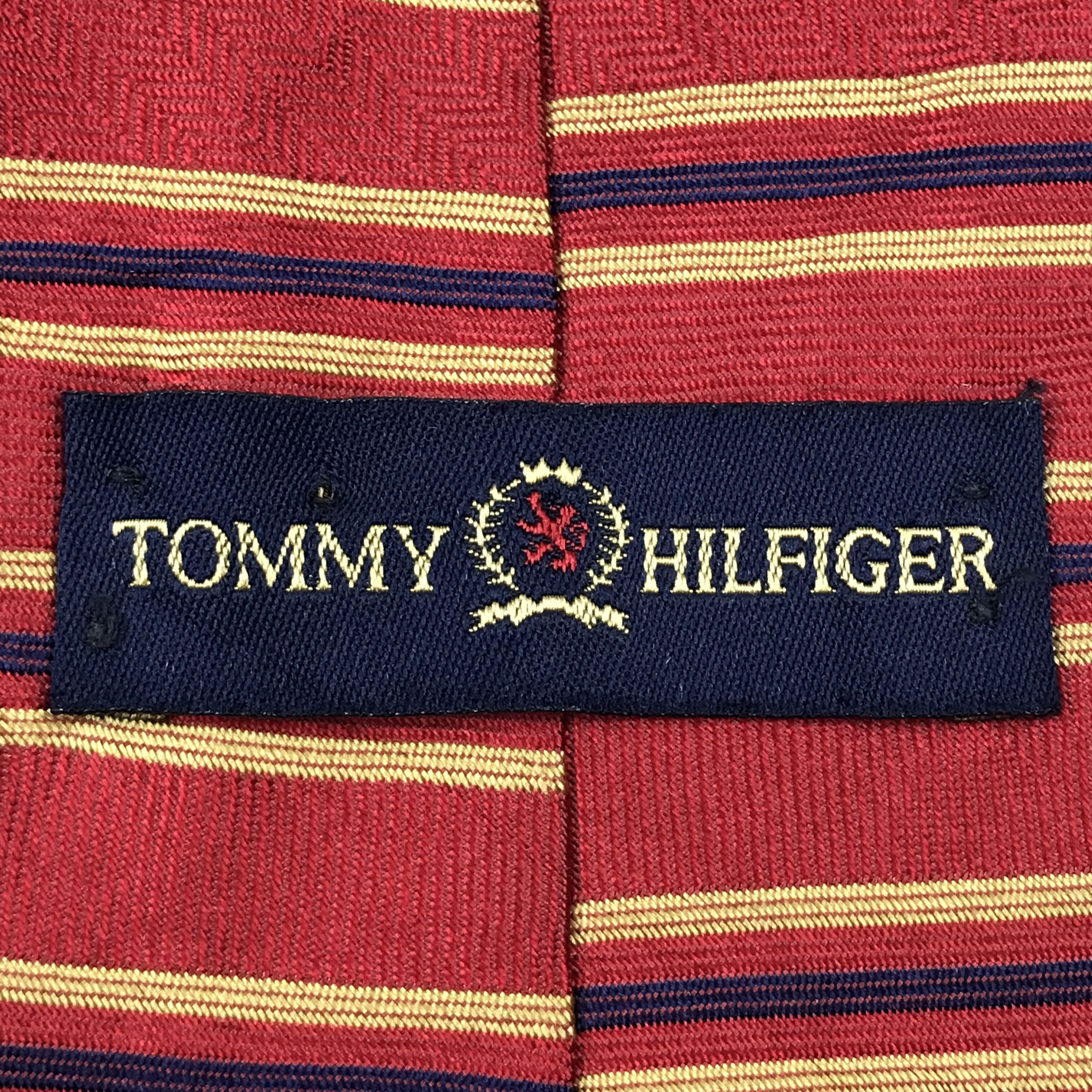Designer × Tommy Hilfiger × Vintage Vintage Tommy Hilfiger Silk Necktie Size ONE SIZE - 8 Thumbnail