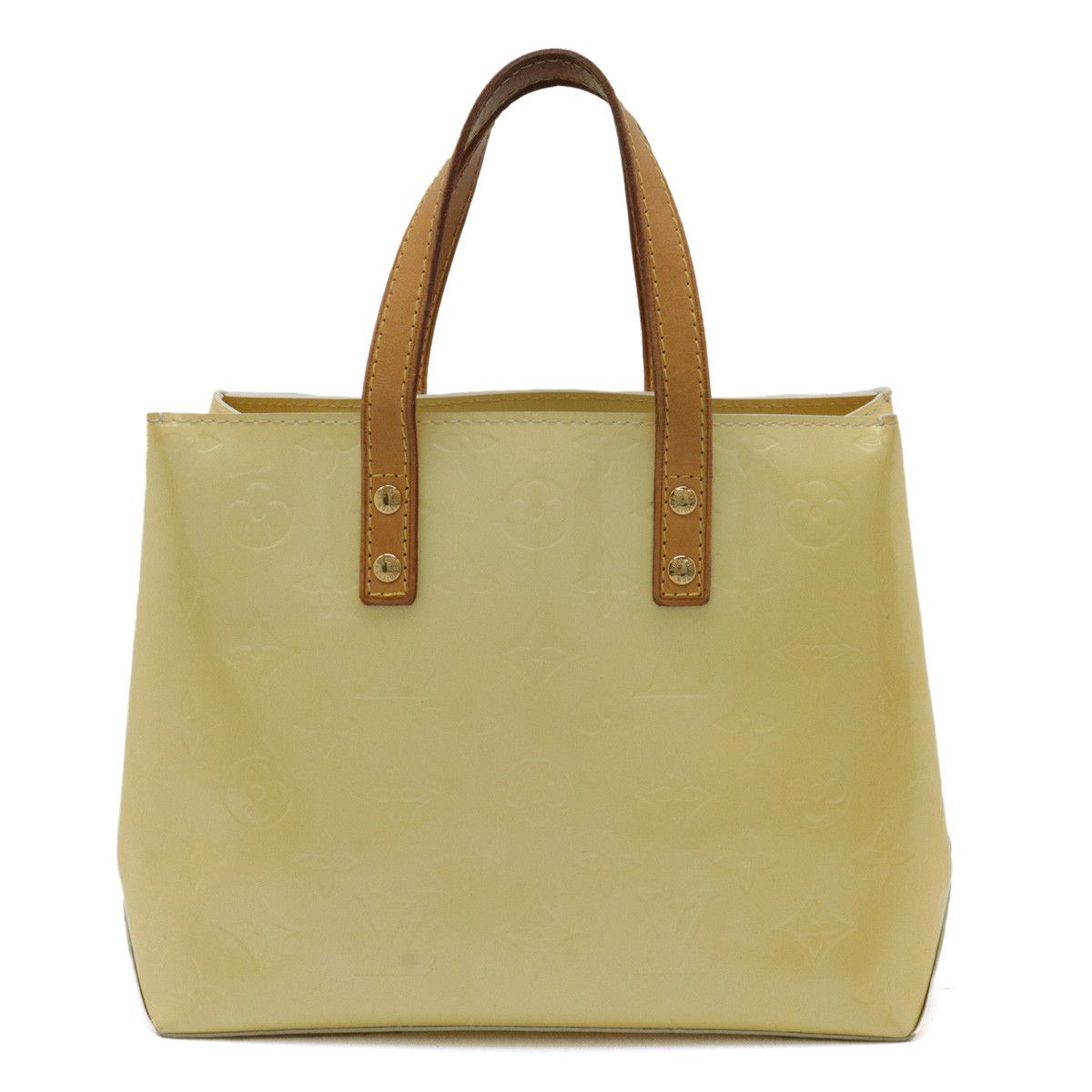 Louis Vuitton Louis Vuitton Louis Vuitton Patent Leather Reed PM Handbag Tote M91336 Leather Tote Bag M91336 in Very Good Condition Size ONE SIZE - 1 Thumbnail