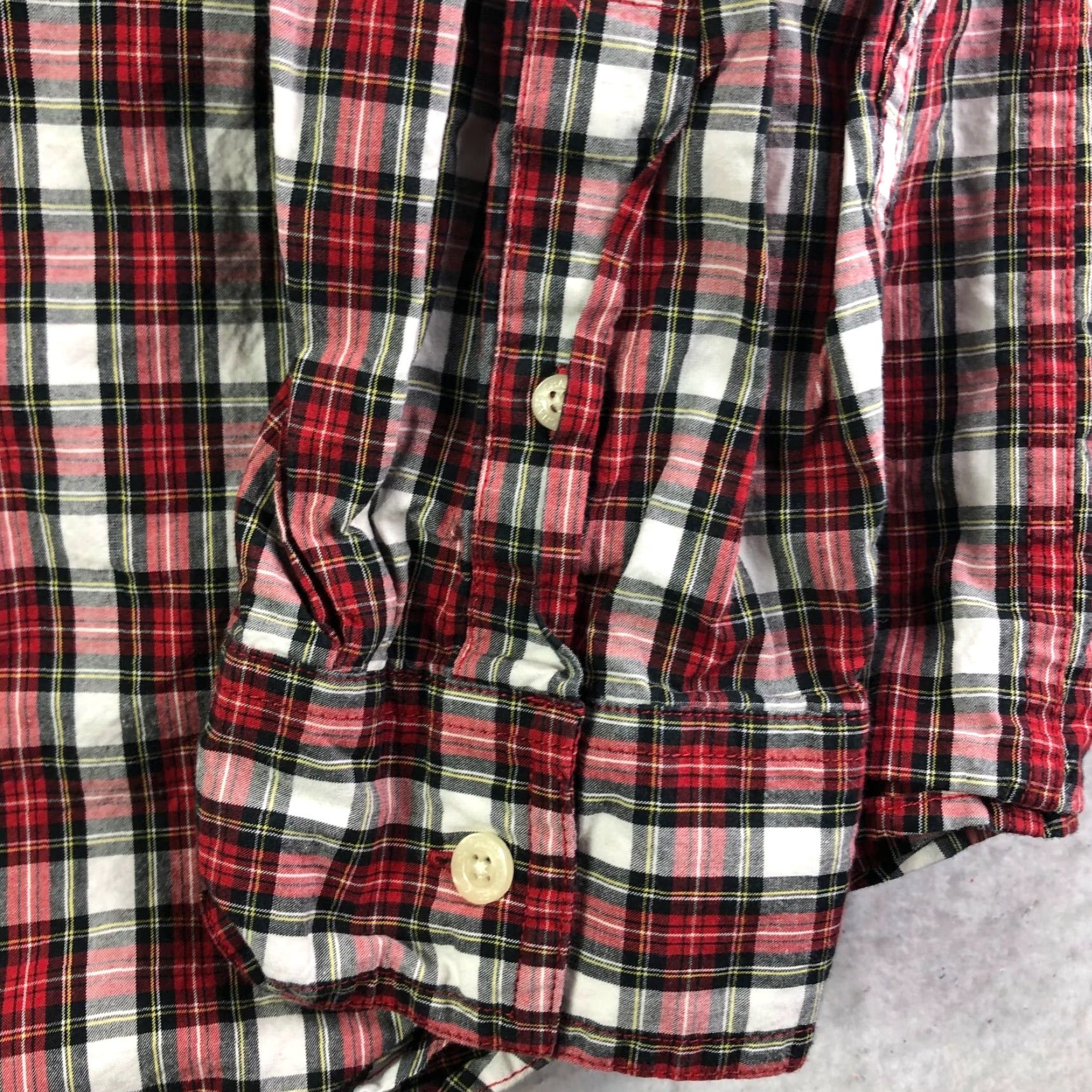 Chaps Chaps Mens Large Red Plaid Long Sleeve Button-Down Collared Shirt Size US L / EU 52-54 / 3 - 4 Thumbnail