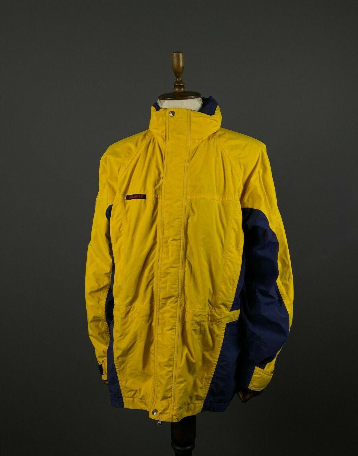 Vintage Mammut Recco Yellow Waterproof Ski Jacket SIze XXL