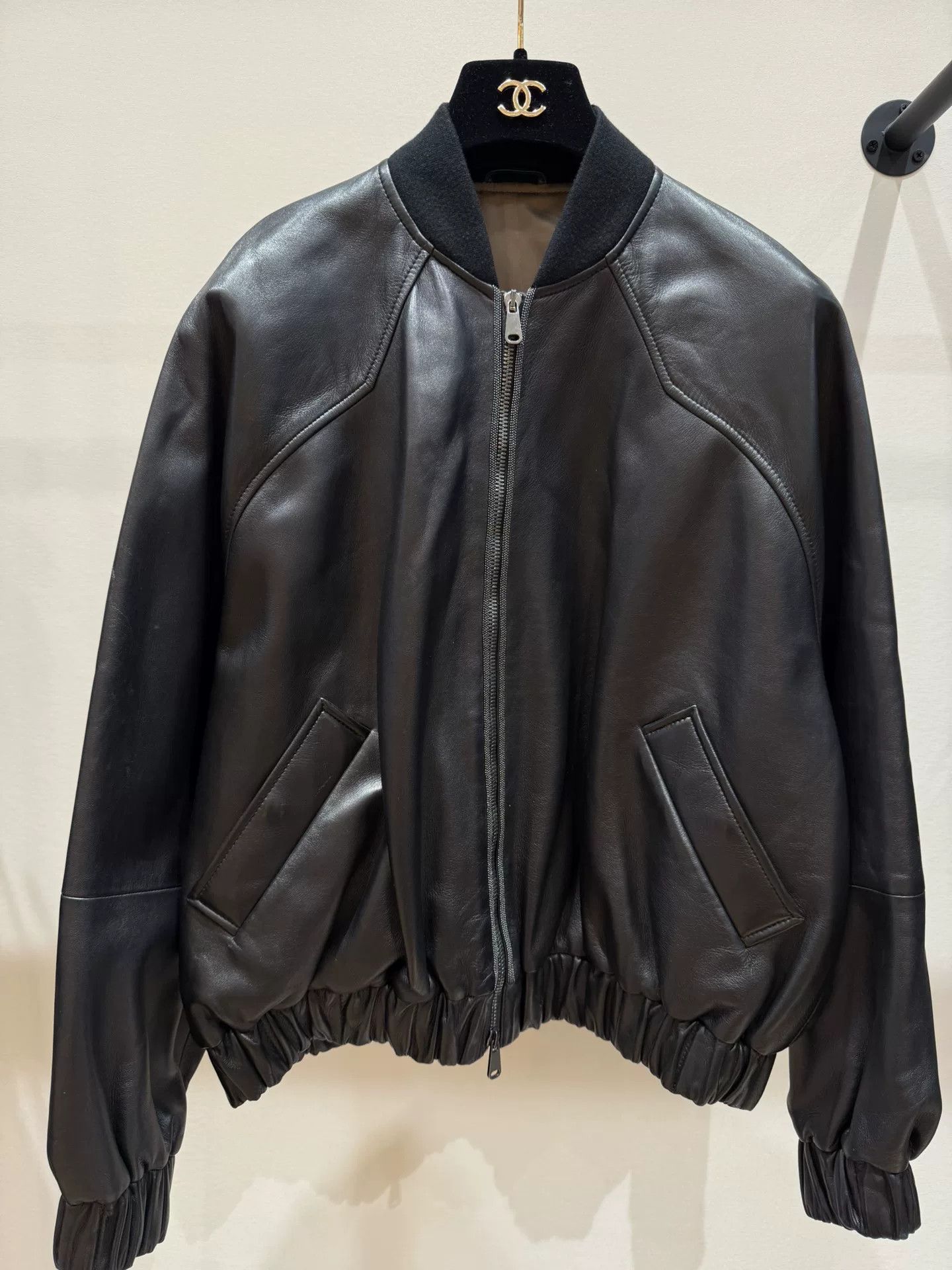Brunello Cucinelli Brunello Cucinelli Black Leather Jacket Size US XS / EU 42 / 0 - 1 Thumbnail